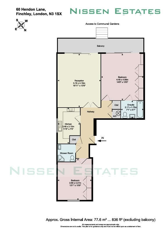 Hendon Lane, London floorplan