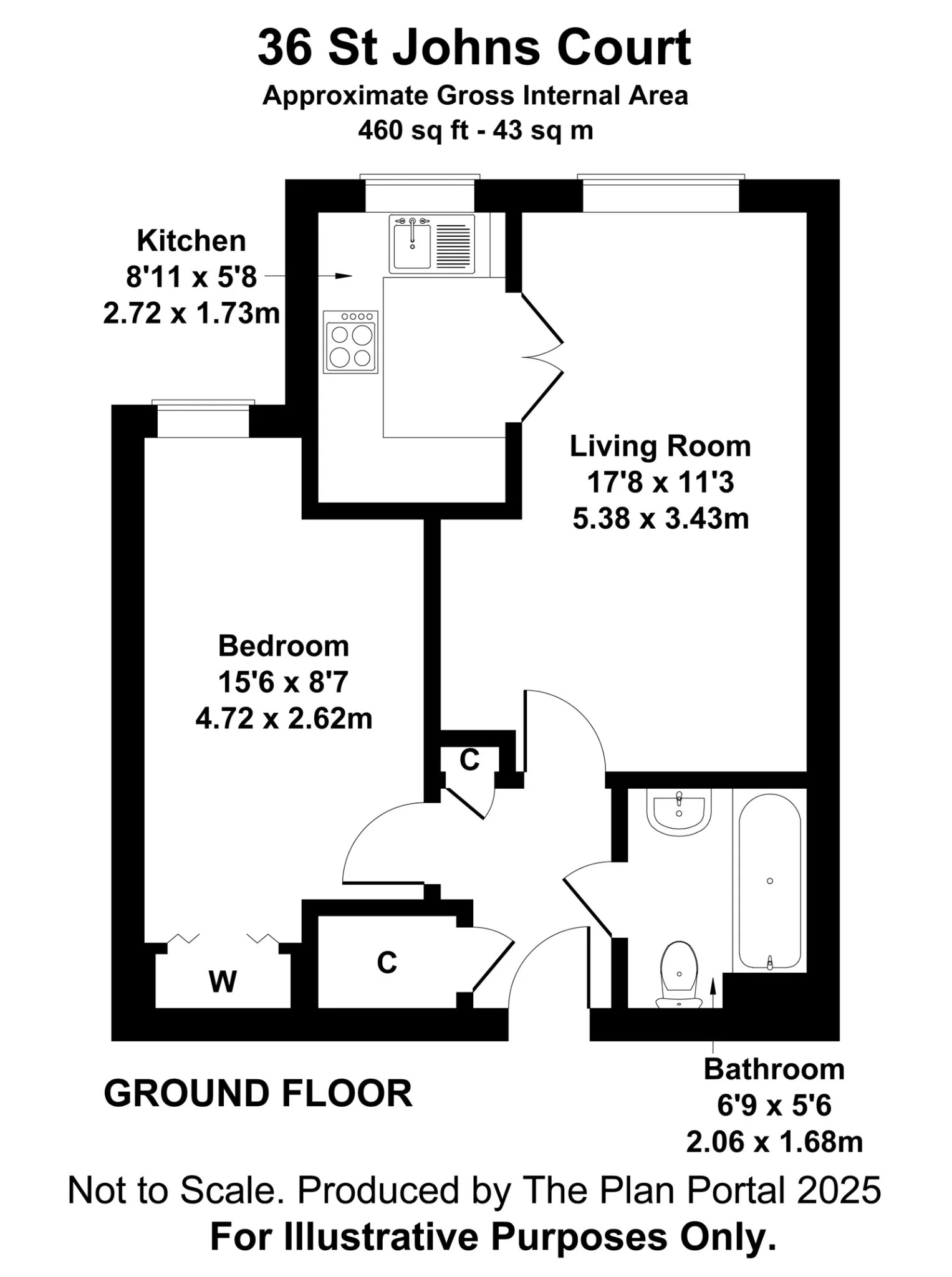 36 St. Johns Court, Abbey Rise, Tavistock floorplan