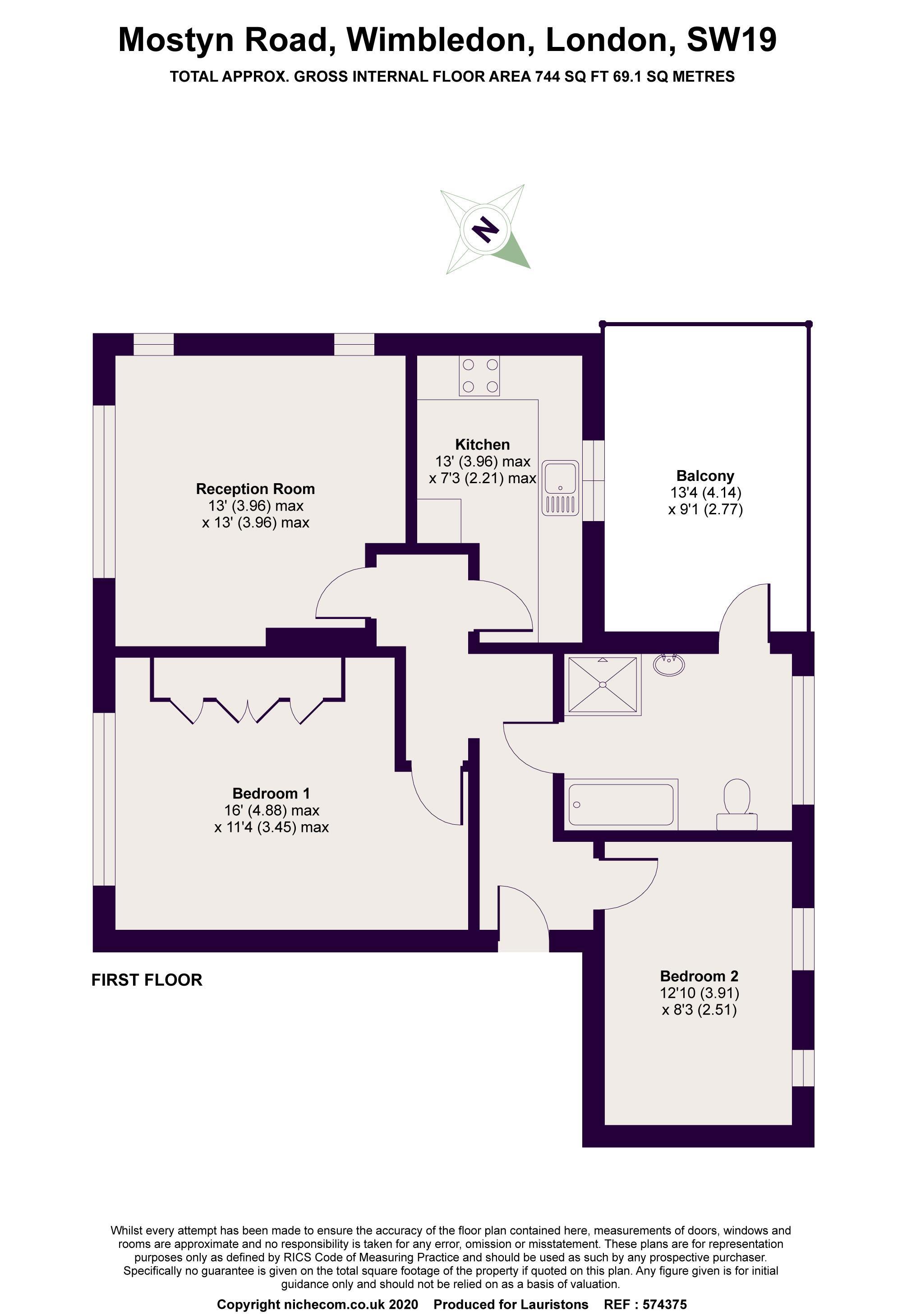 Mostyn Road, Wimbledon SW19, 2 bedroom flat for sale 60076427