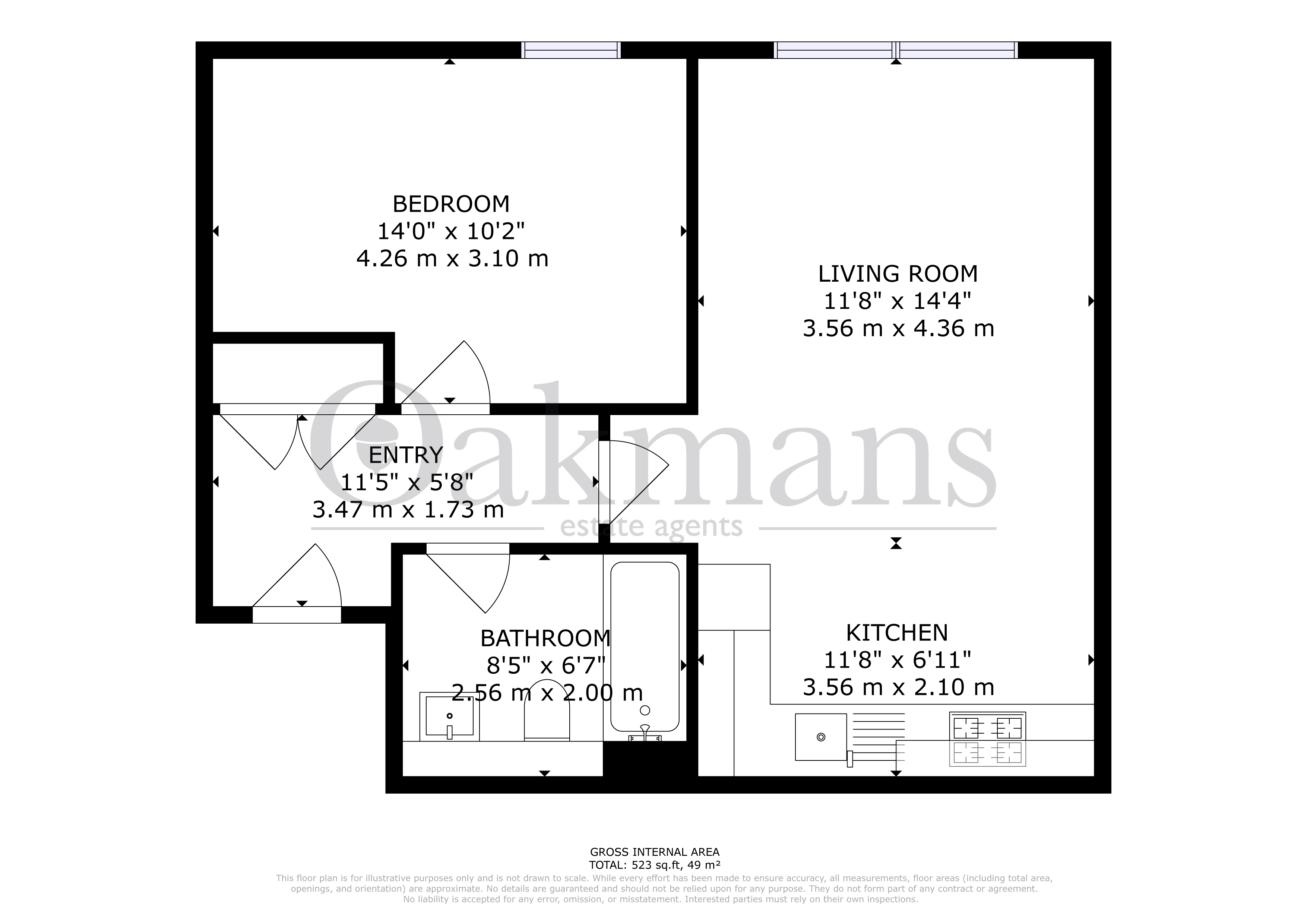 APARTMENT 104, BIRMINGHAM floorplan