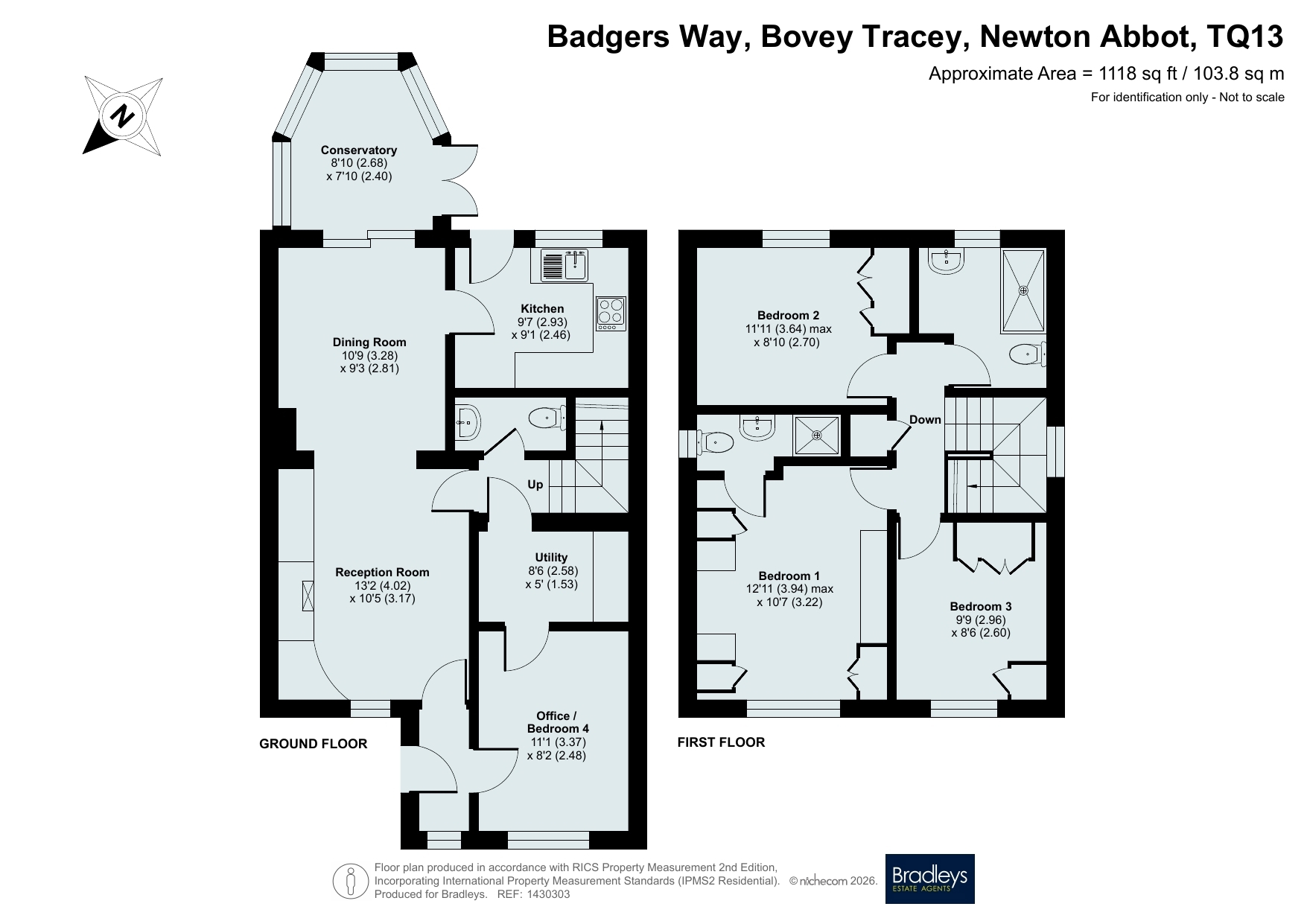 19, Badgers Way, Newton Abbot floorplan