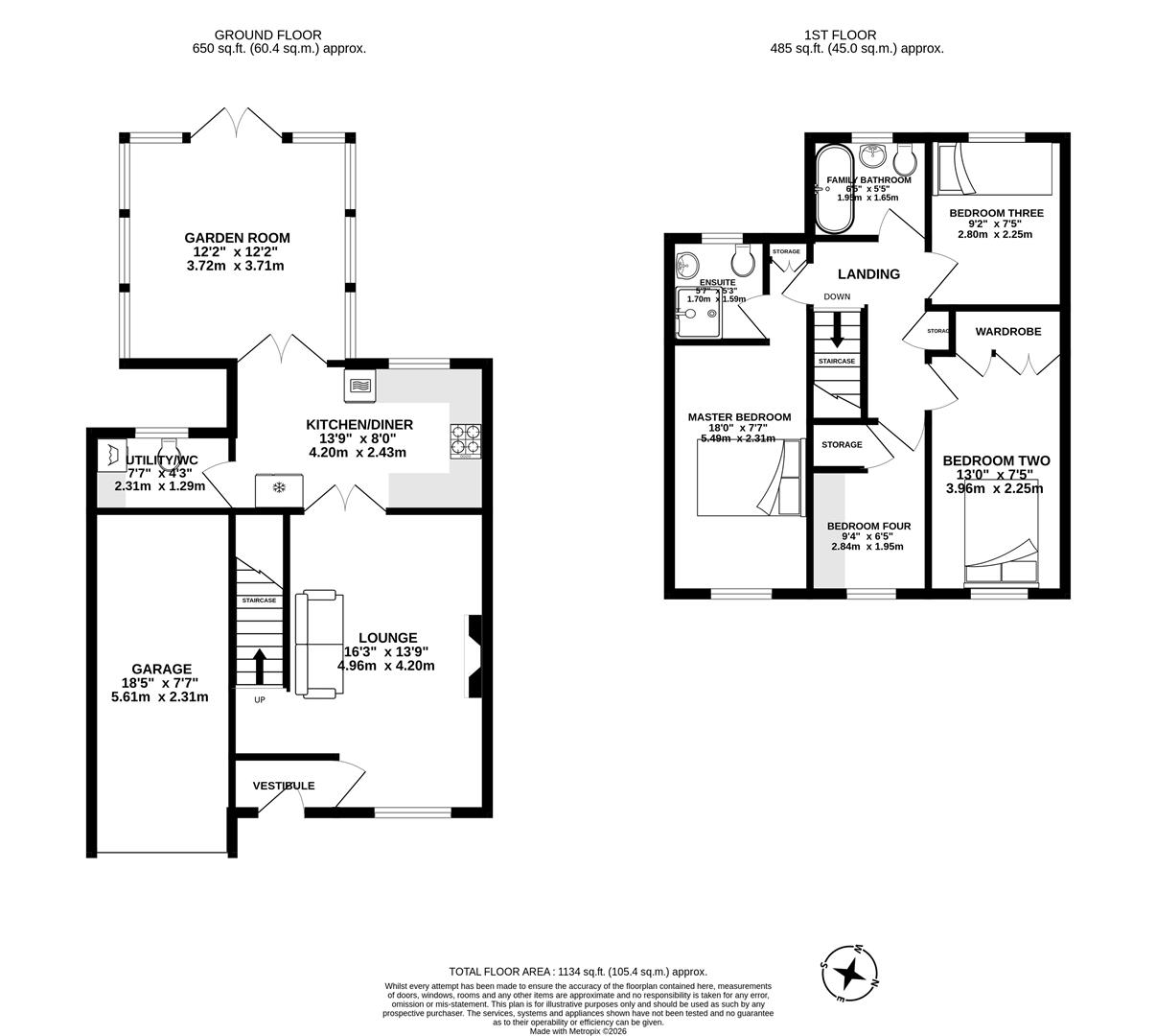 9, Hillcrest Close, Preston floorplan