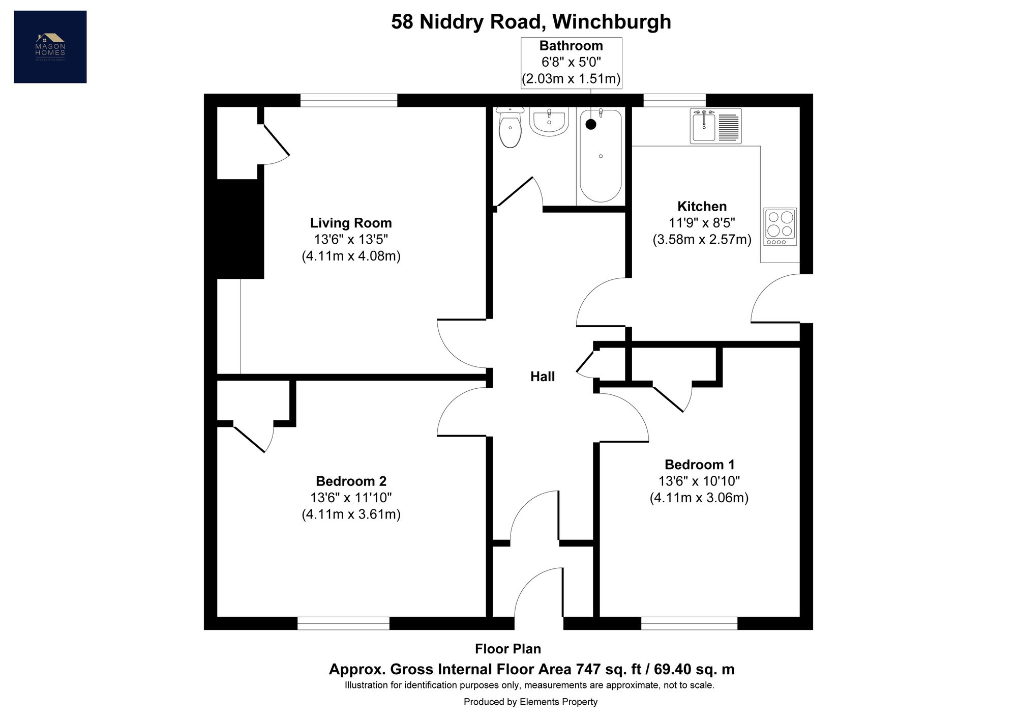 58 Niddry Road, Broxburn floorplan