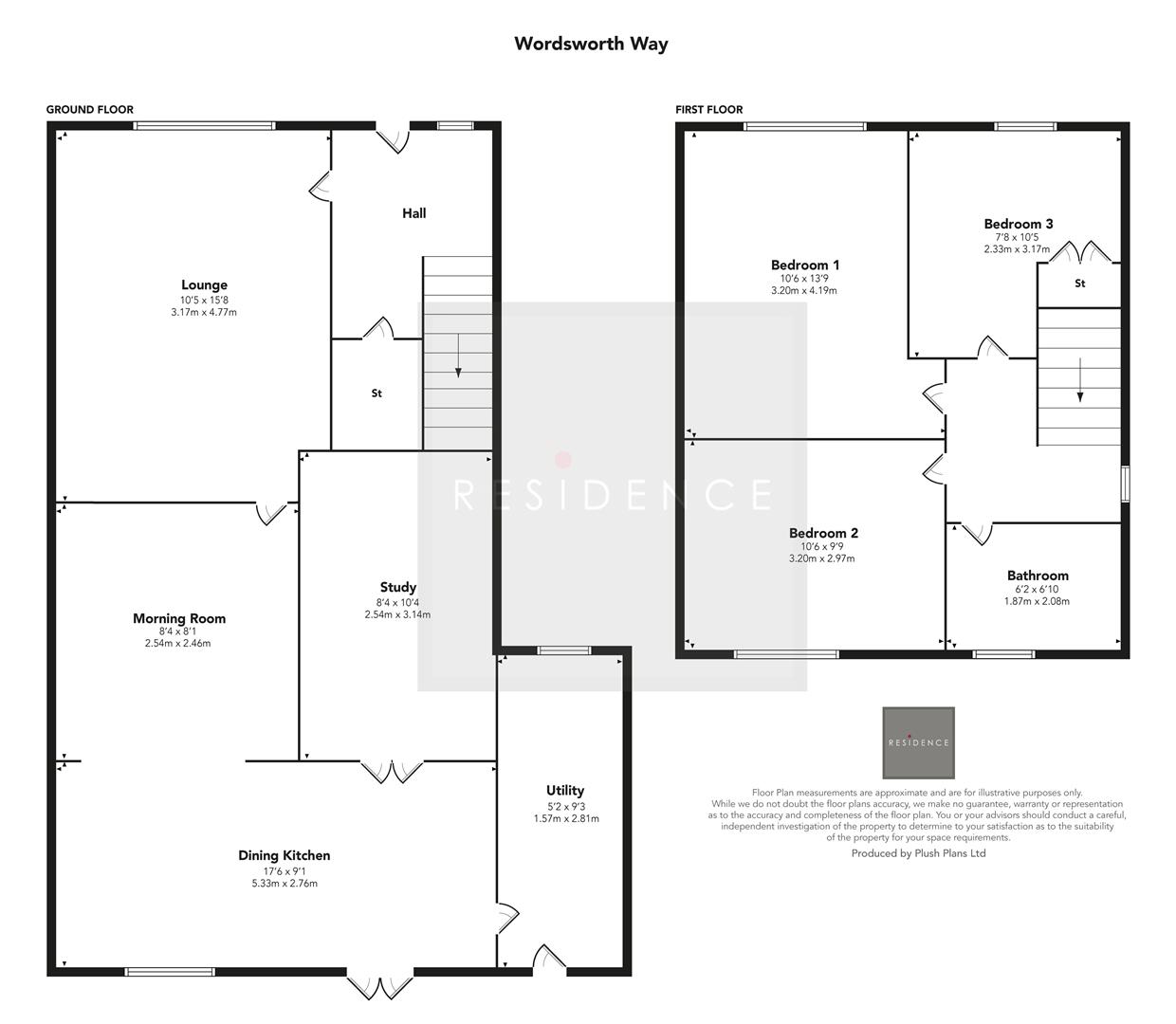 88, Wordsworth Way, Glasgow floorplan
