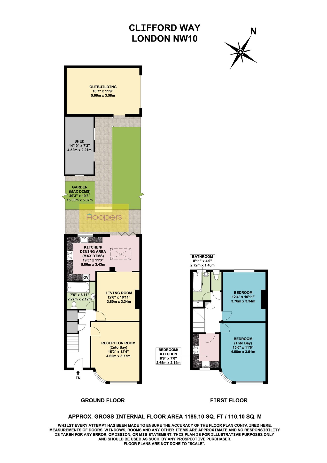 40, Clifford Way, London floorplan