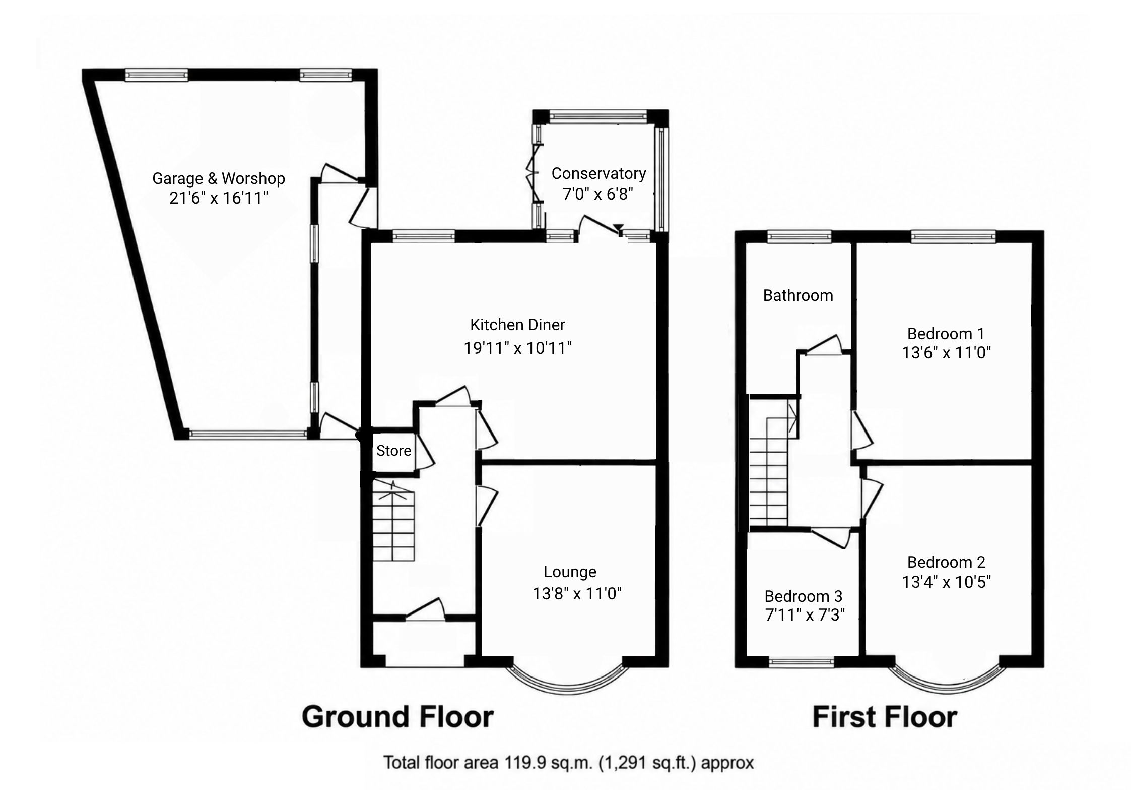 16 Fieldgate Crescent, Leicester floorplan