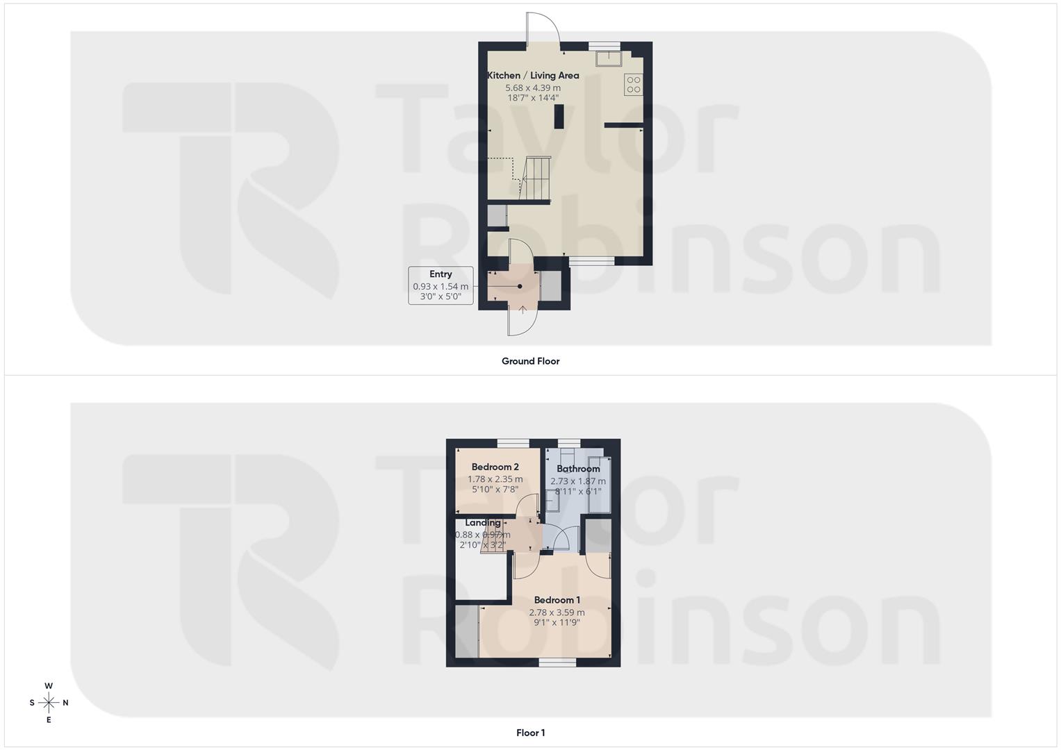 8, Woodcourt, Crawley floorplan