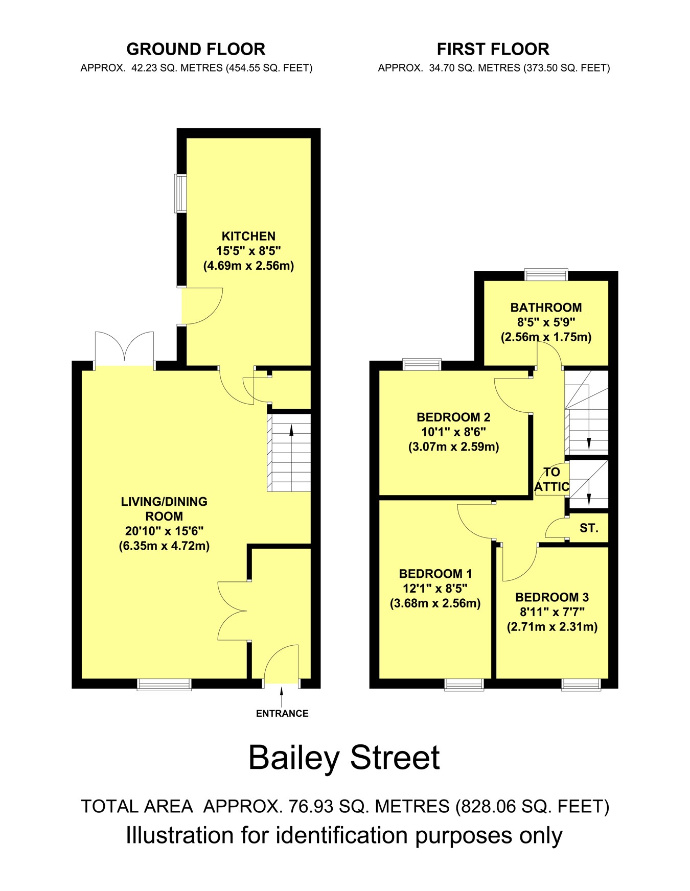 3 Bedrooms Terraced house for sale in Bailey Street, Deri, Bargoed CF81