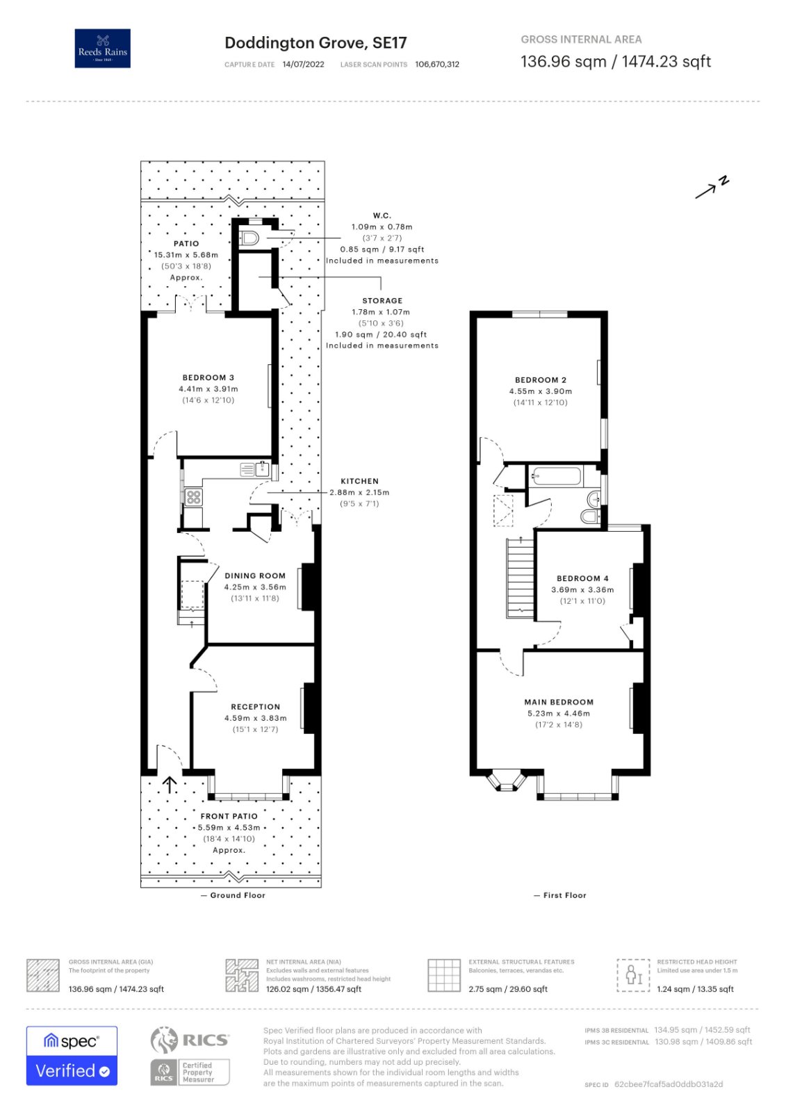 18, Doddington Grove, London floorplan