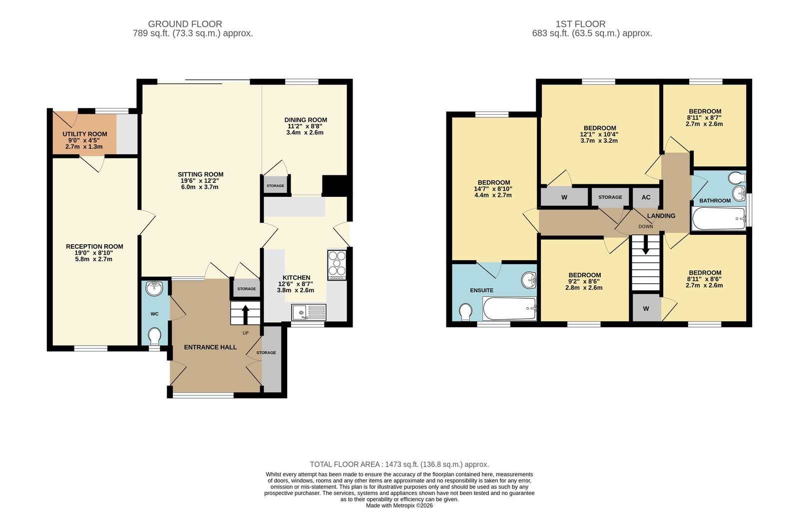 34, Lambourne Close, Ledbury floorplan
