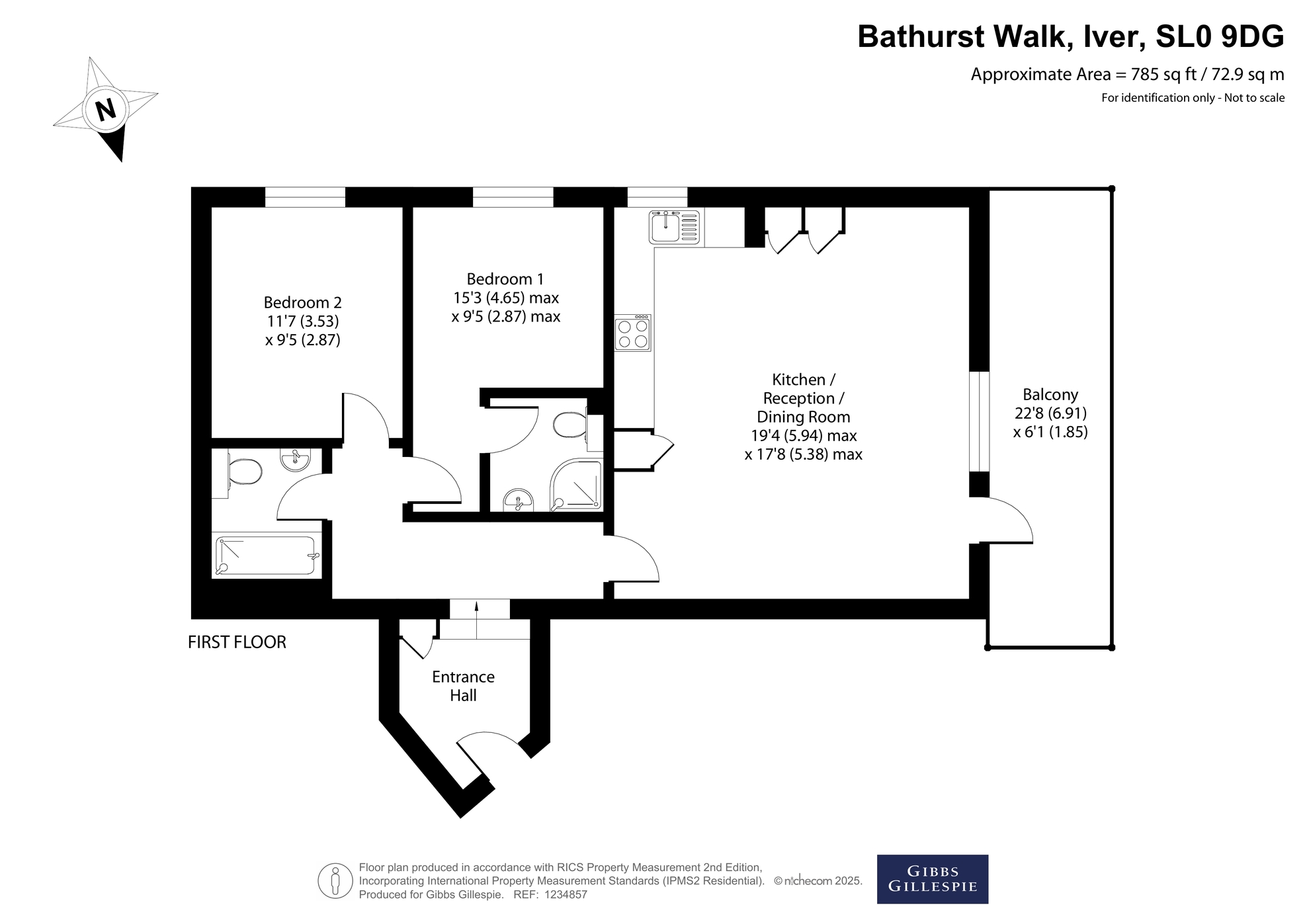 Flat 8 Grand Approach, 2, Bathurst Walk, Buckinghamshire floorplan