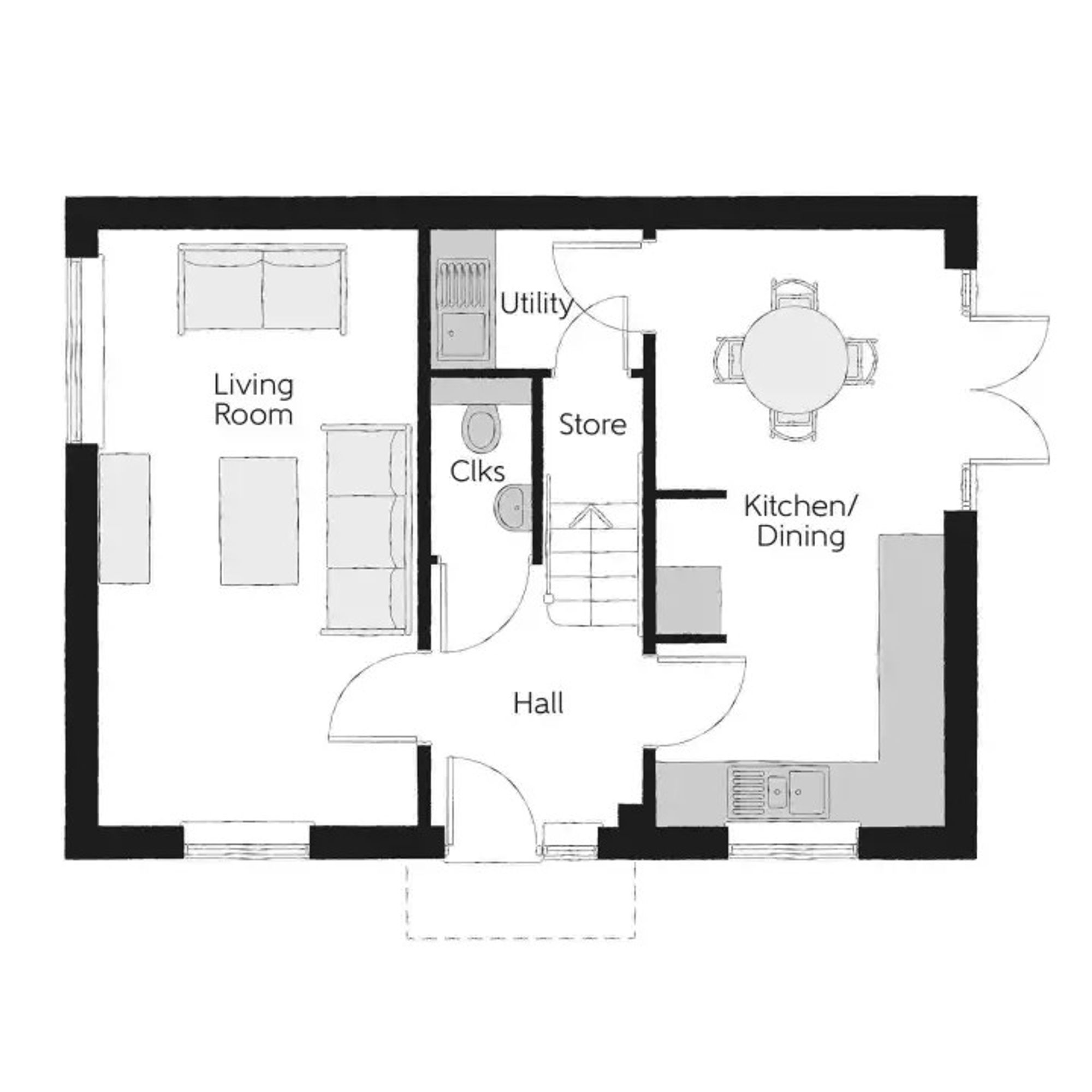 Plot 300, Hunts Grove Drive, Hardwicke floorplan