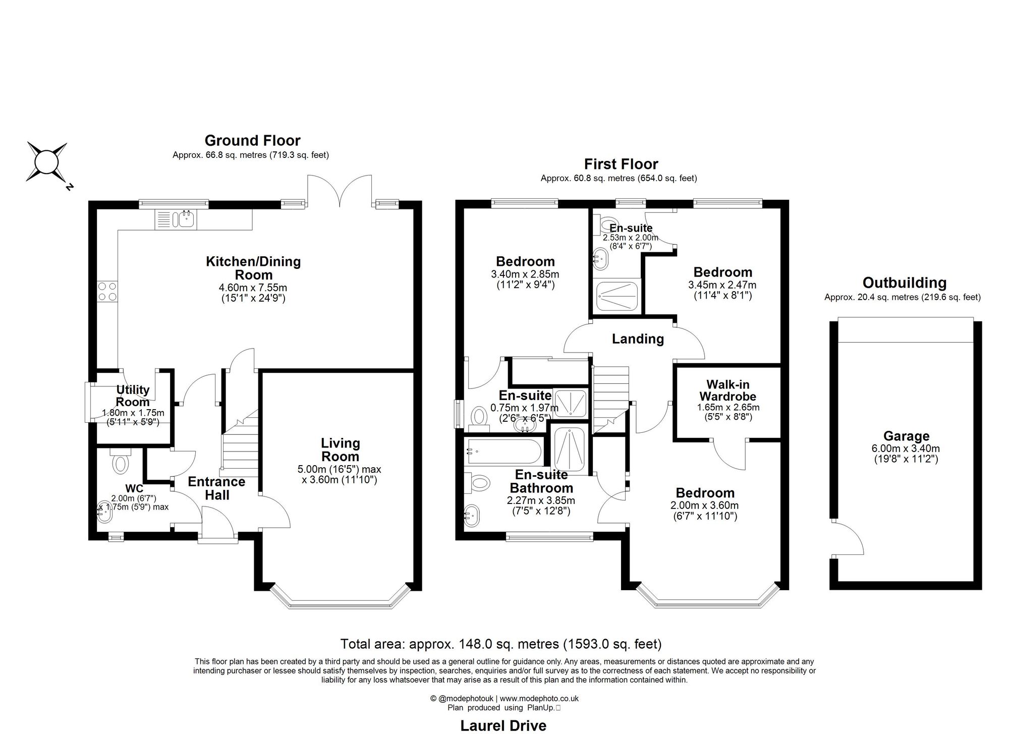 6 Laurel Drive, Upminster floorplan