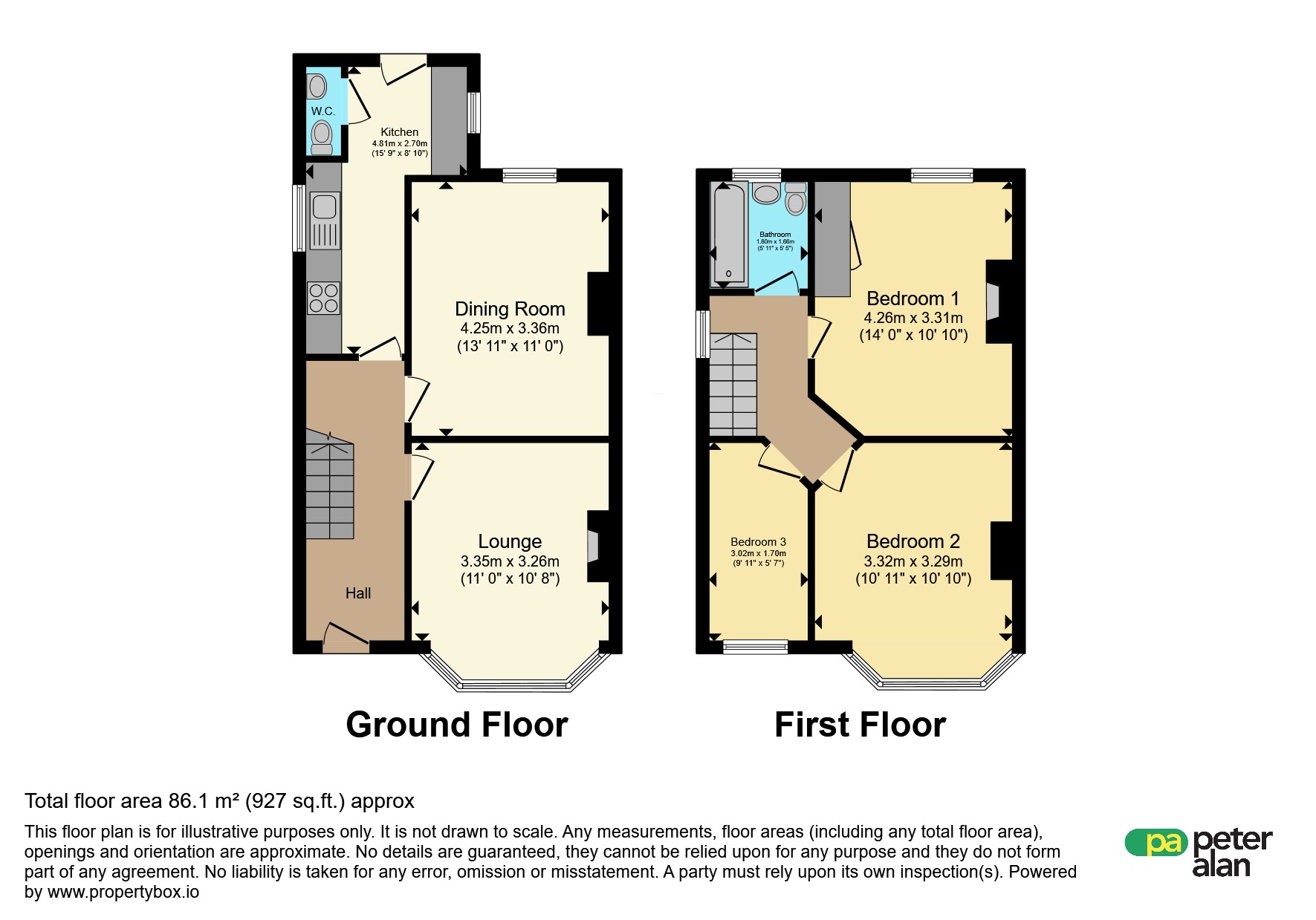 48, Fairwater Grove West, Cardiff floorplan
