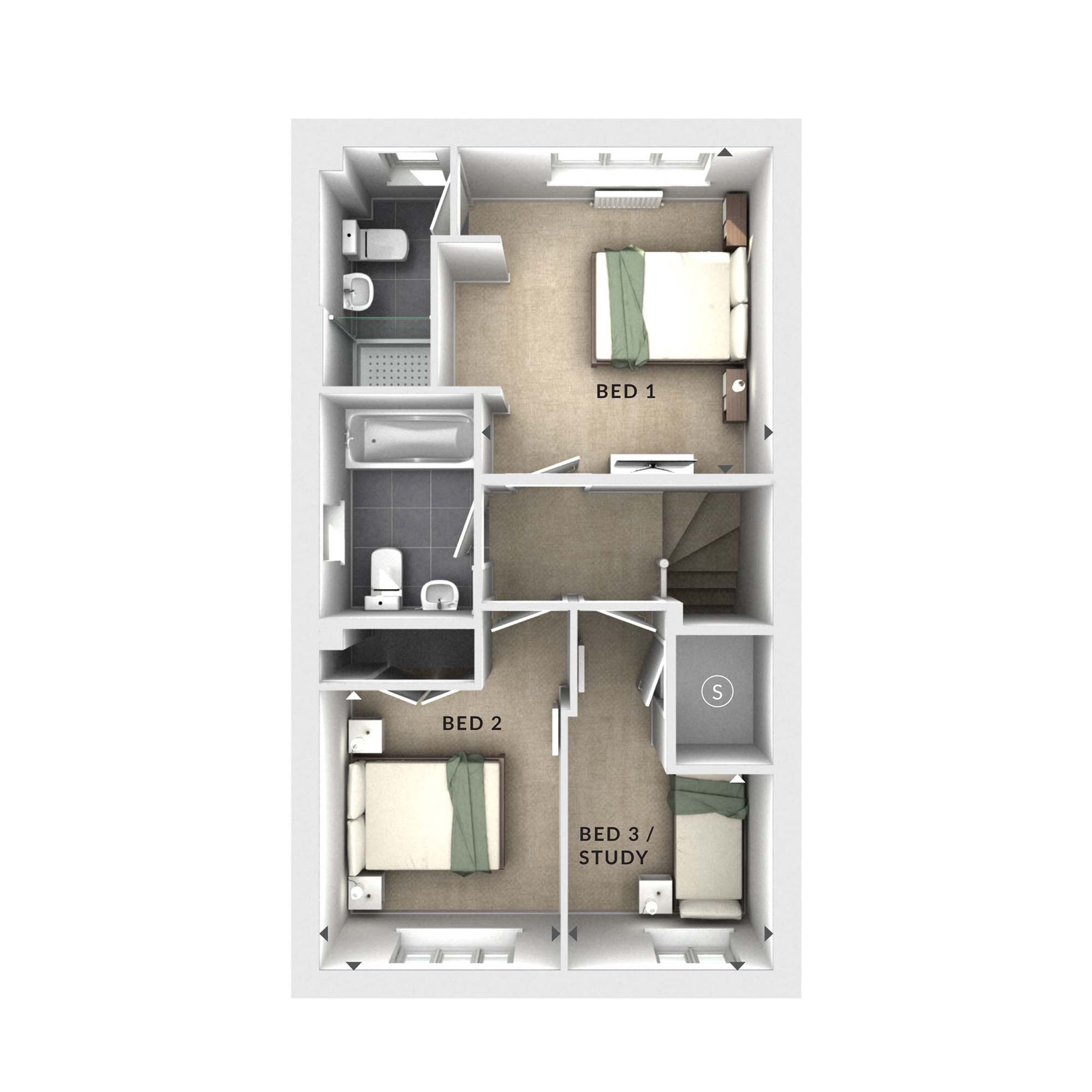 85, Off Celandine Road, Tewkesbury floorplan