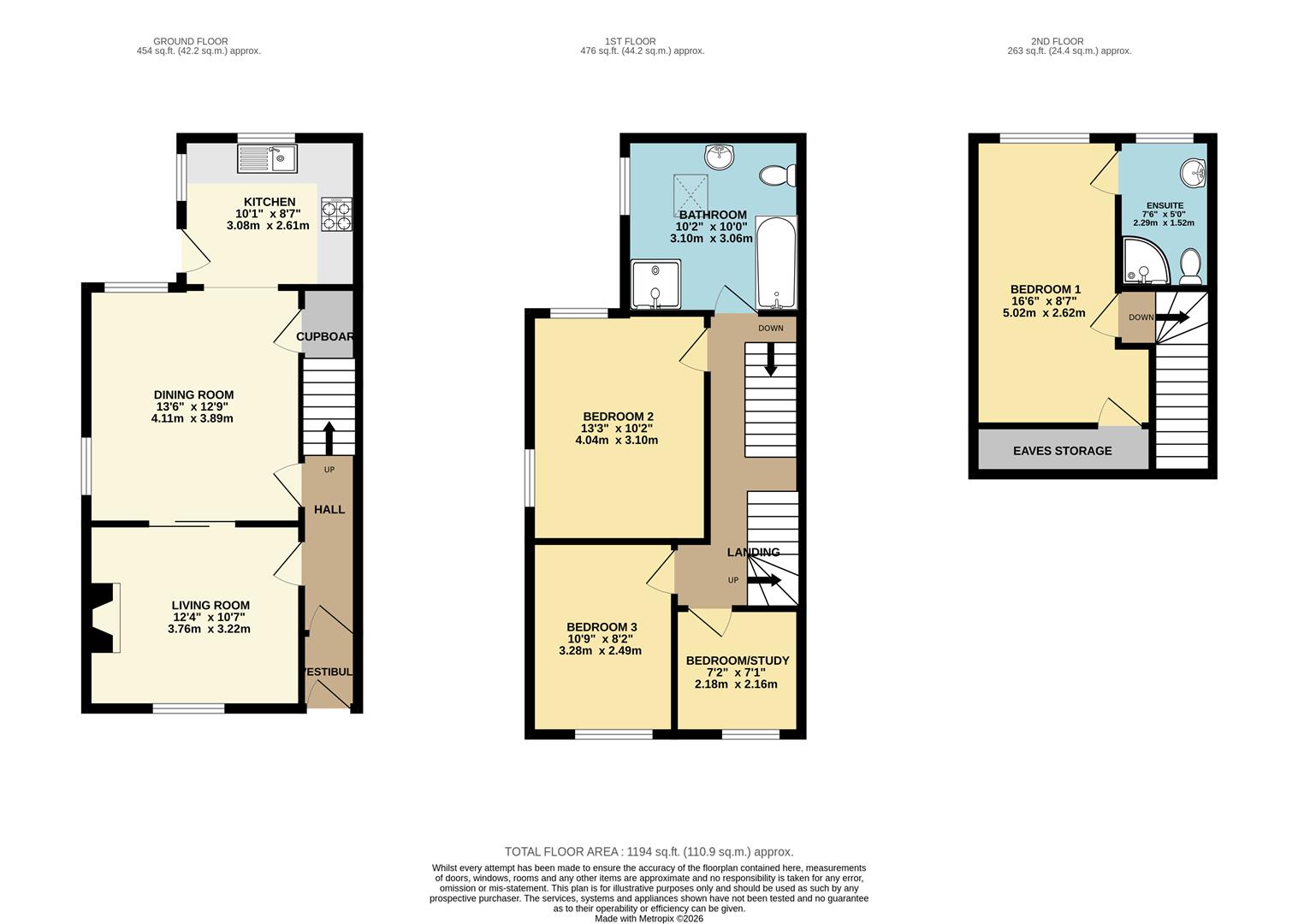 8, High Lea Road, High Peak floorplan