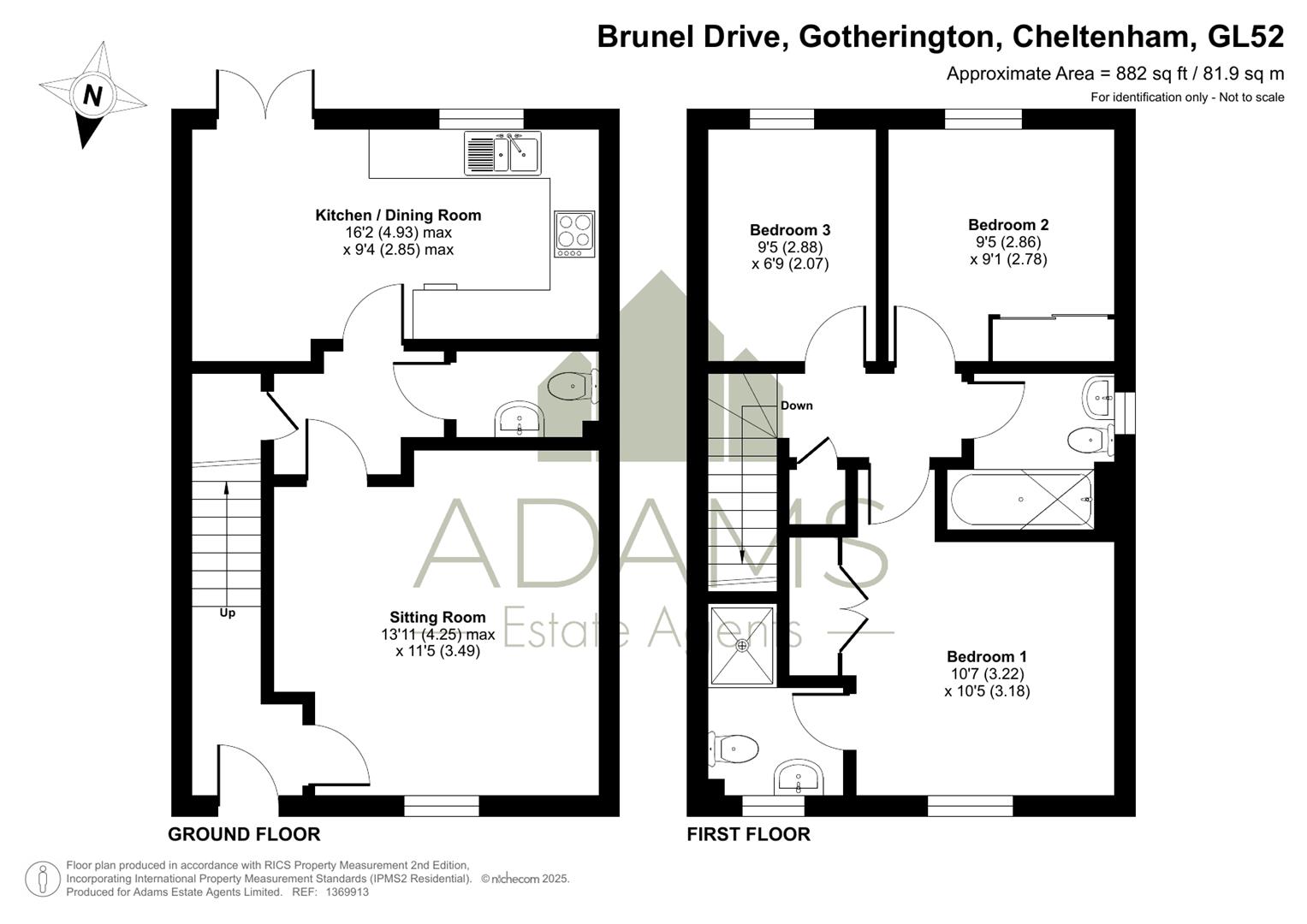16, Brunel Drive, Gotherington floorplan