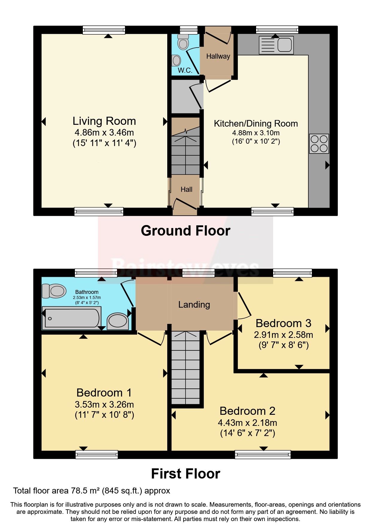 72, Aberconway Street, Mansfield floorplan