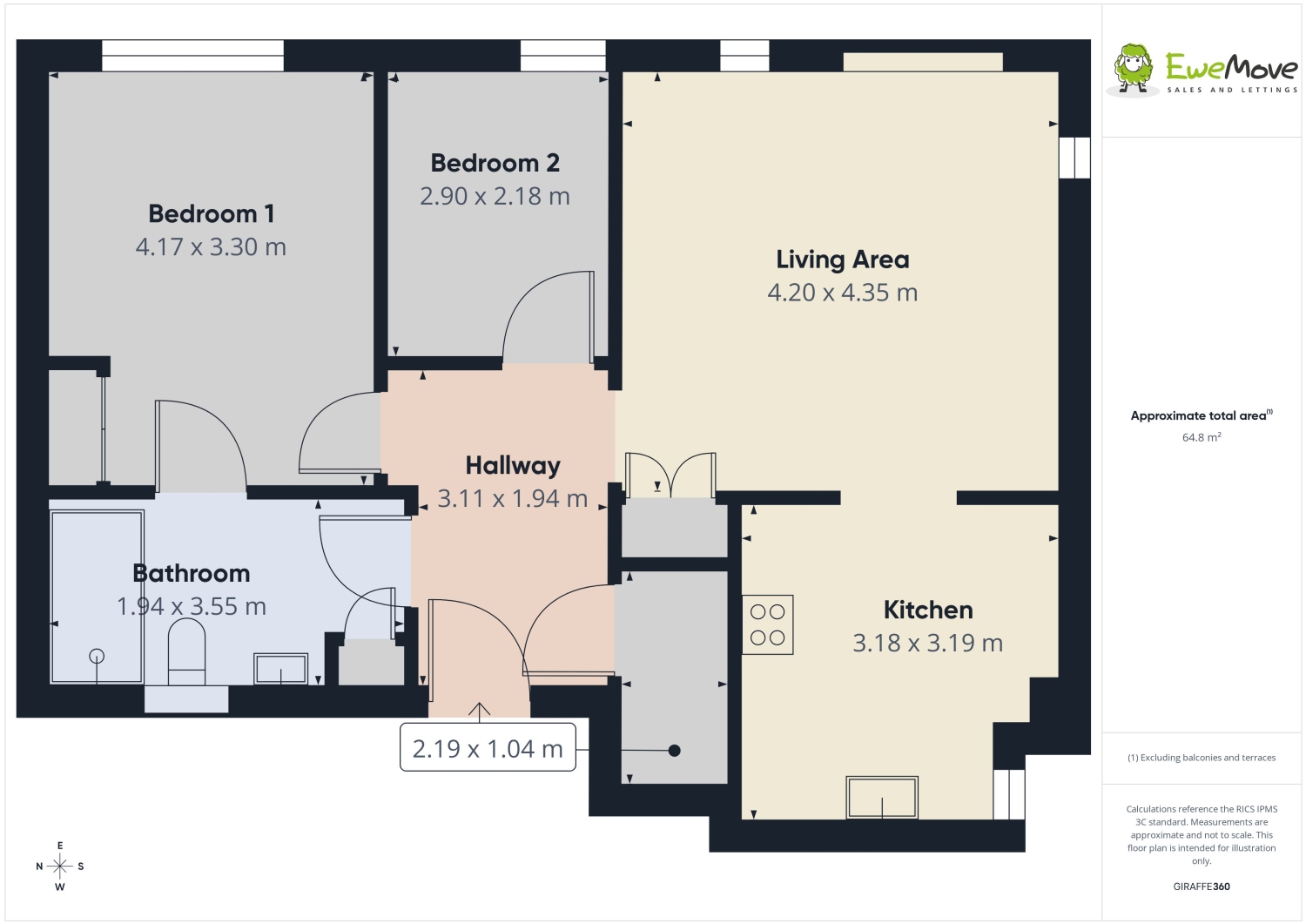134, Unwin Court, Haxby Road, York floorplan