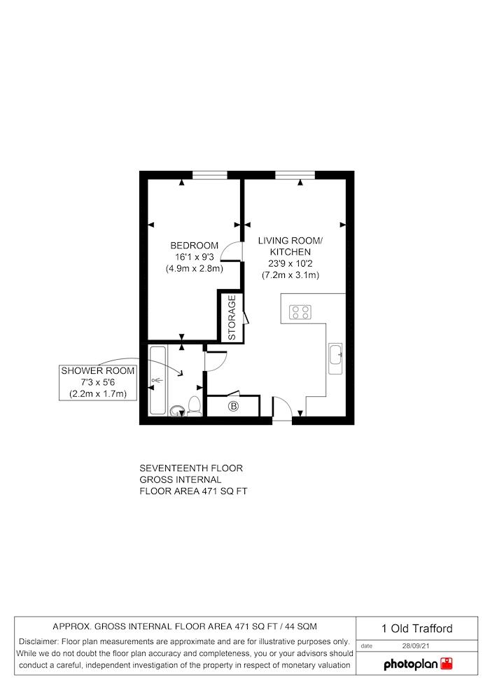 Apartment 21608, 4, Wharf End, Trafford Park floorplan