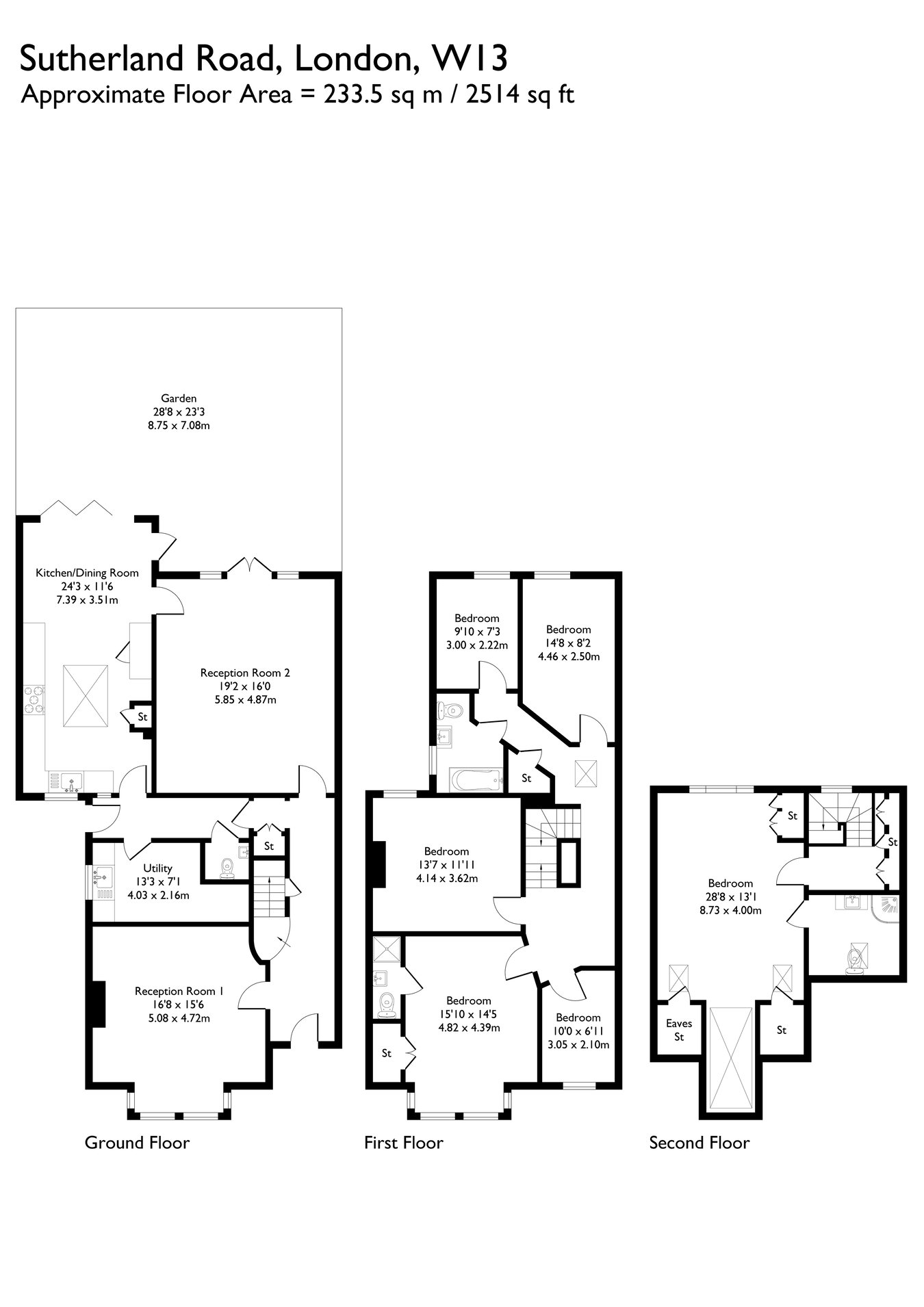 33, Sutherland Road, West Ealing floorplan