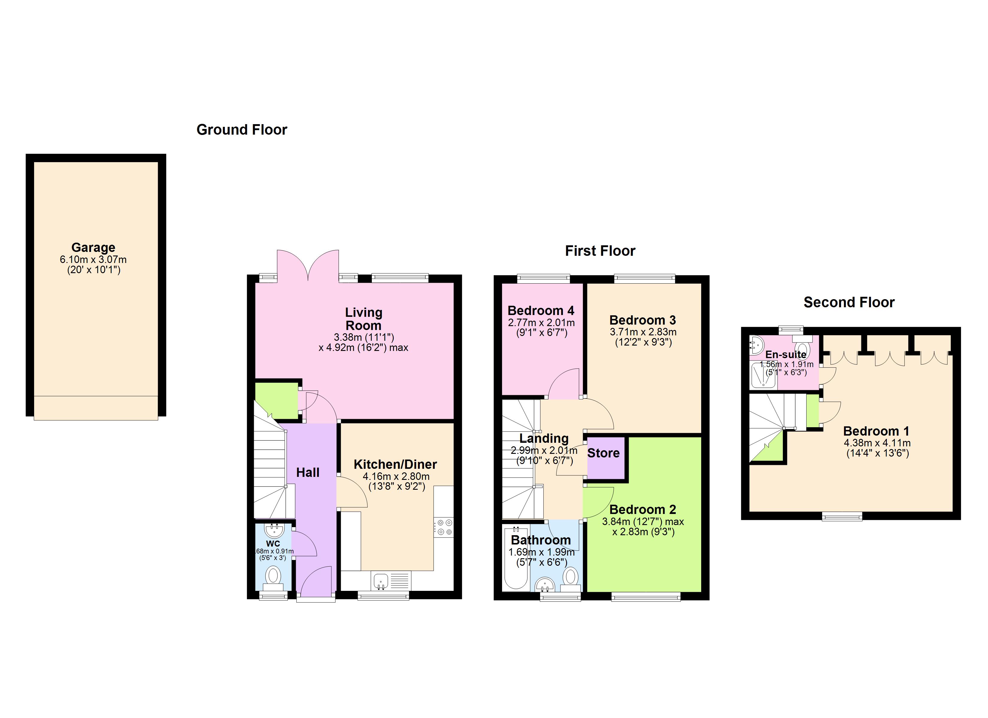 83, Eagle Drive, DERBY floorplan