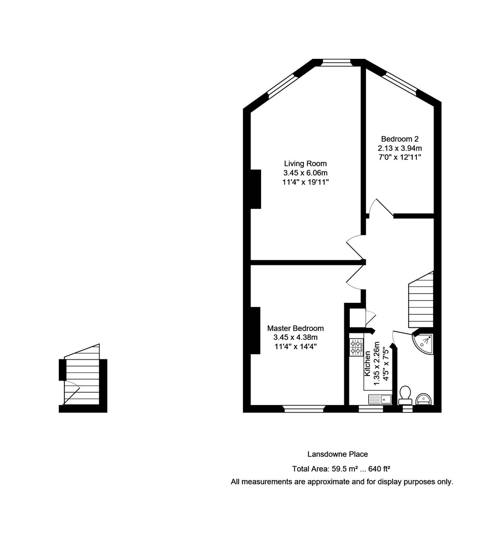 Flat 4, 22, Lansdowne Place, Hove floorplan