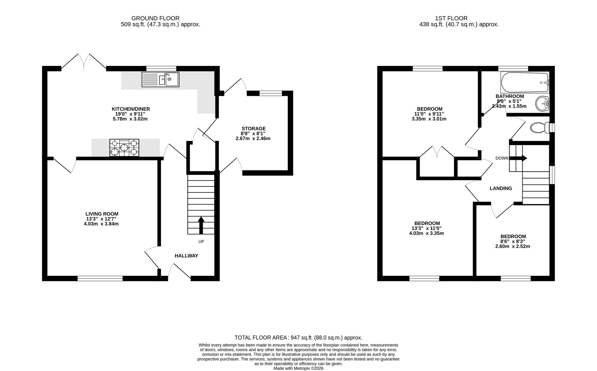 15 Beech Road, Caldicot floorplan