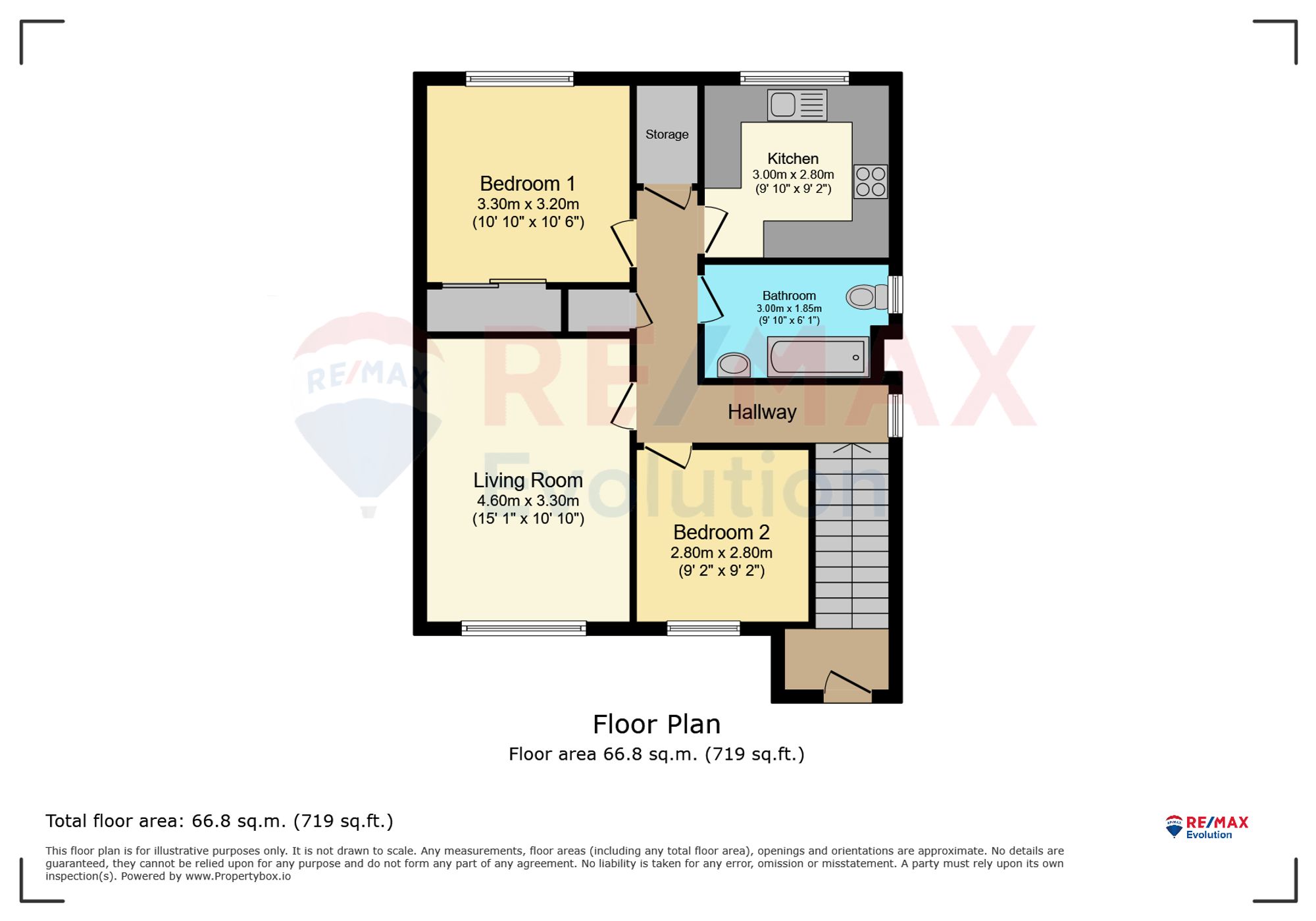 Flat B, 36 Delgaty Crescent, Turriff floorplan