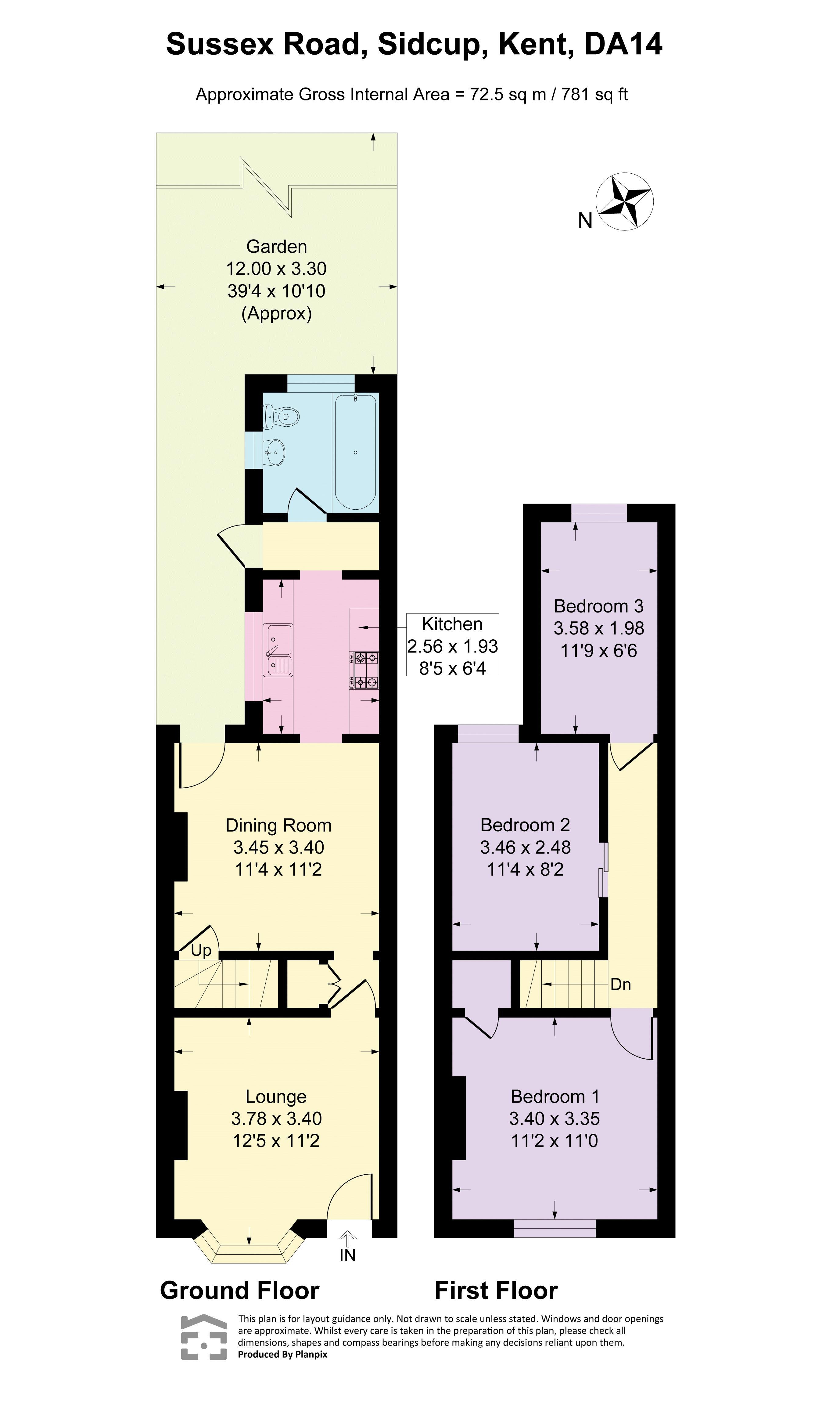 9, Sussex Road, Sidcup floorplan