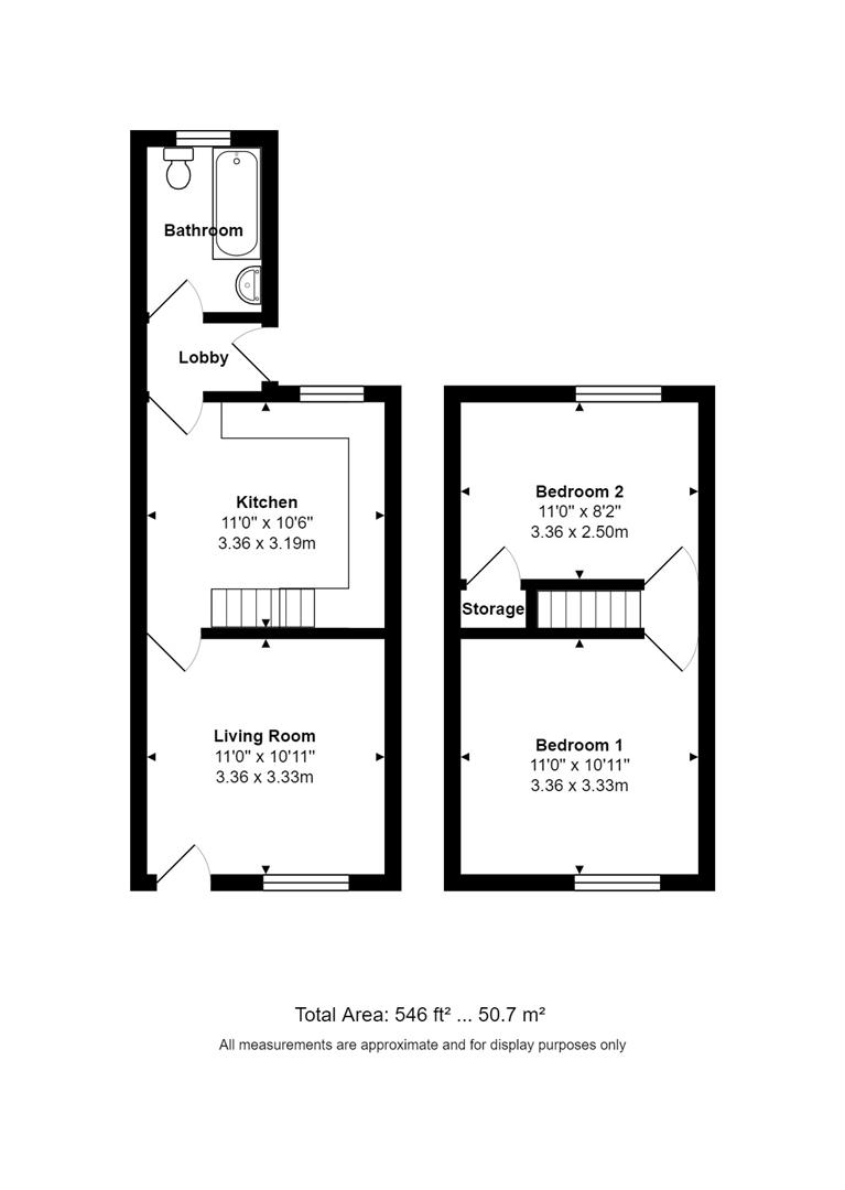 2 Clinker Cottages, School Lane, Farnham floorplan