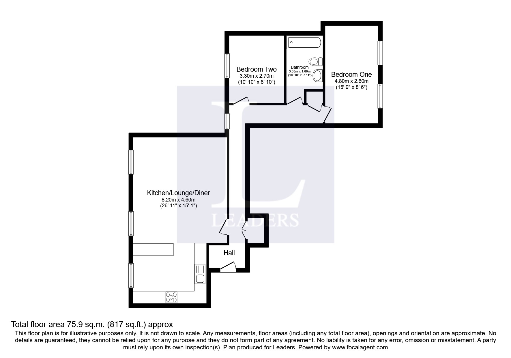 85, North Street, Gosport floorplan