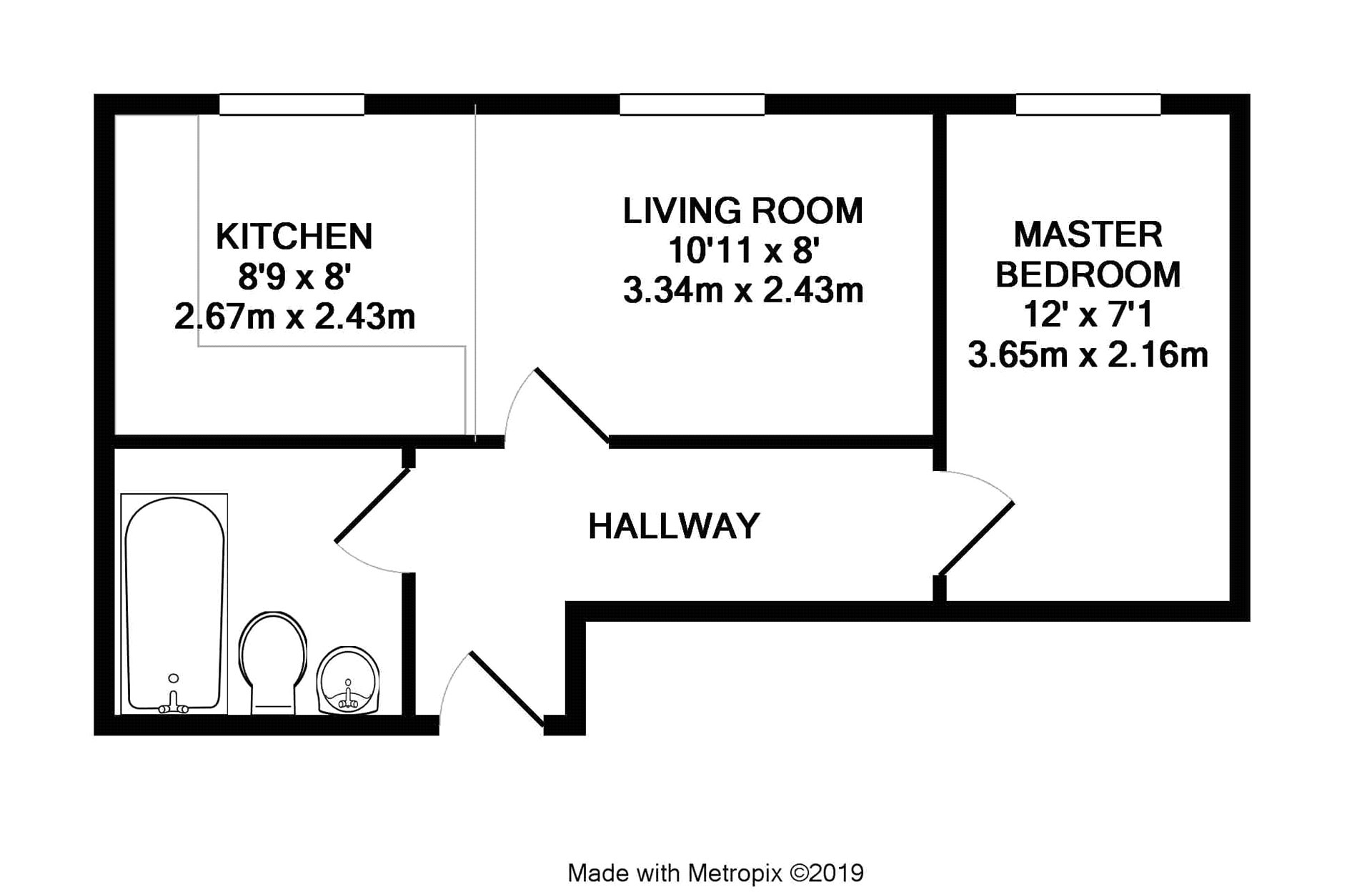 1 Bedrooms Flat to rent in Park Street, Camberley, Surrey GU15