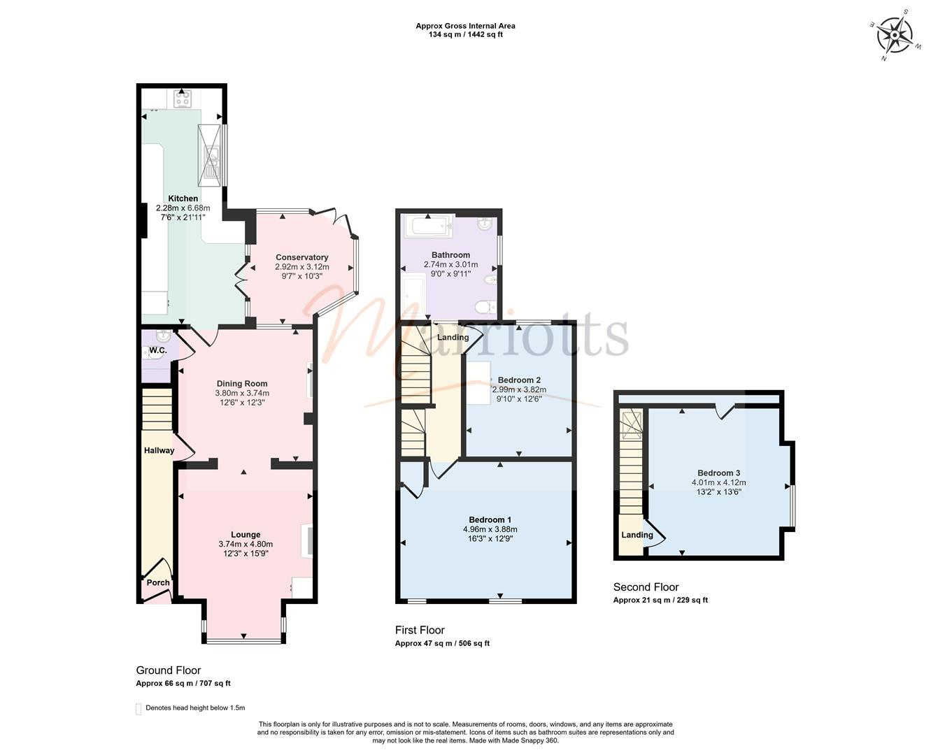 34, Burton Road, Nottingham floorplan