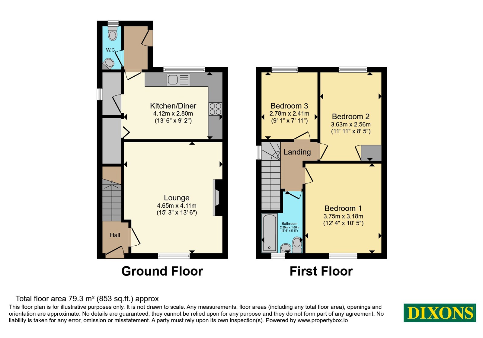 19, Cleobury Road, Worcestershire floorplan