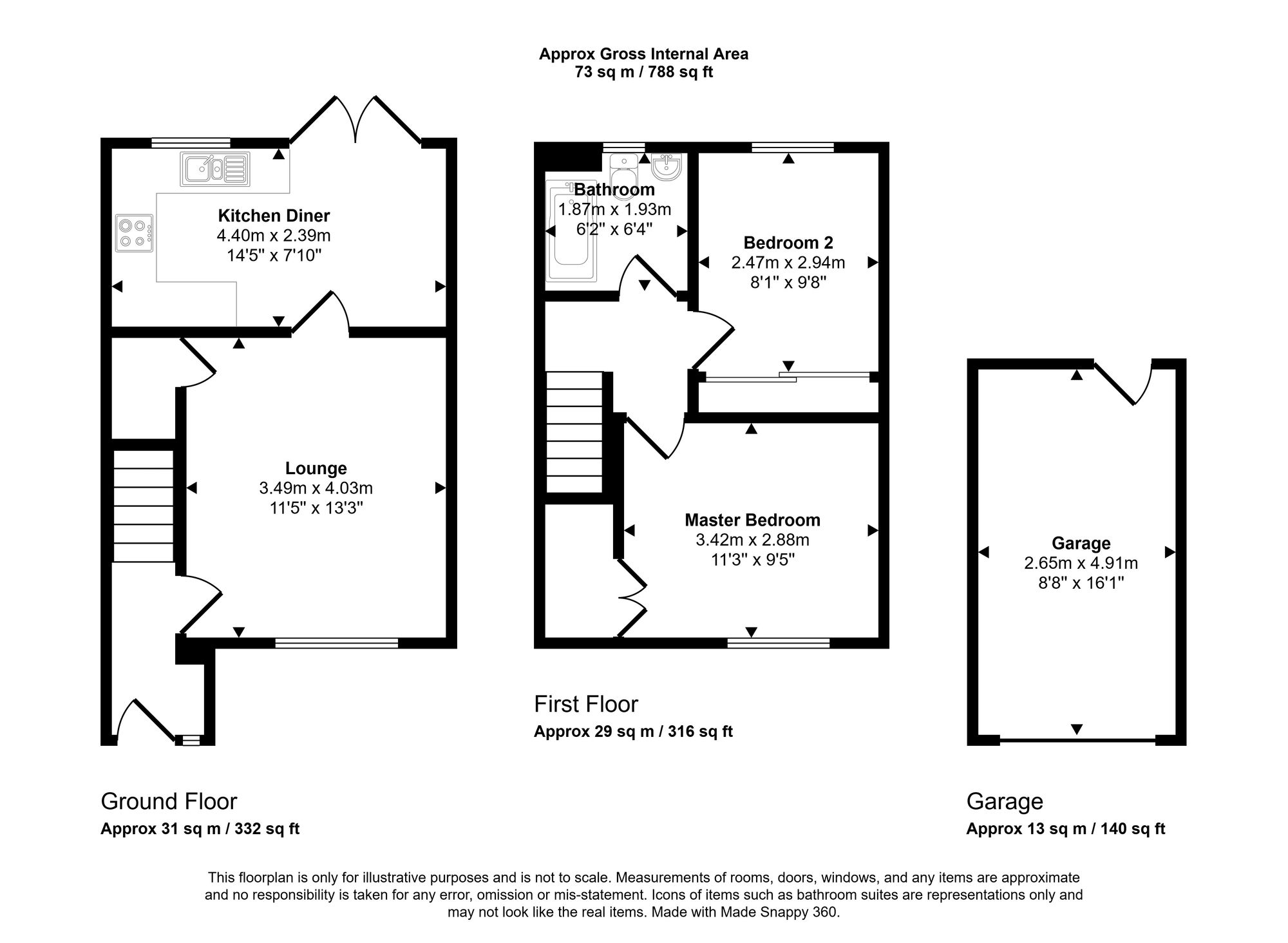 69 Glan-y-Nant, Bridgend floorplan