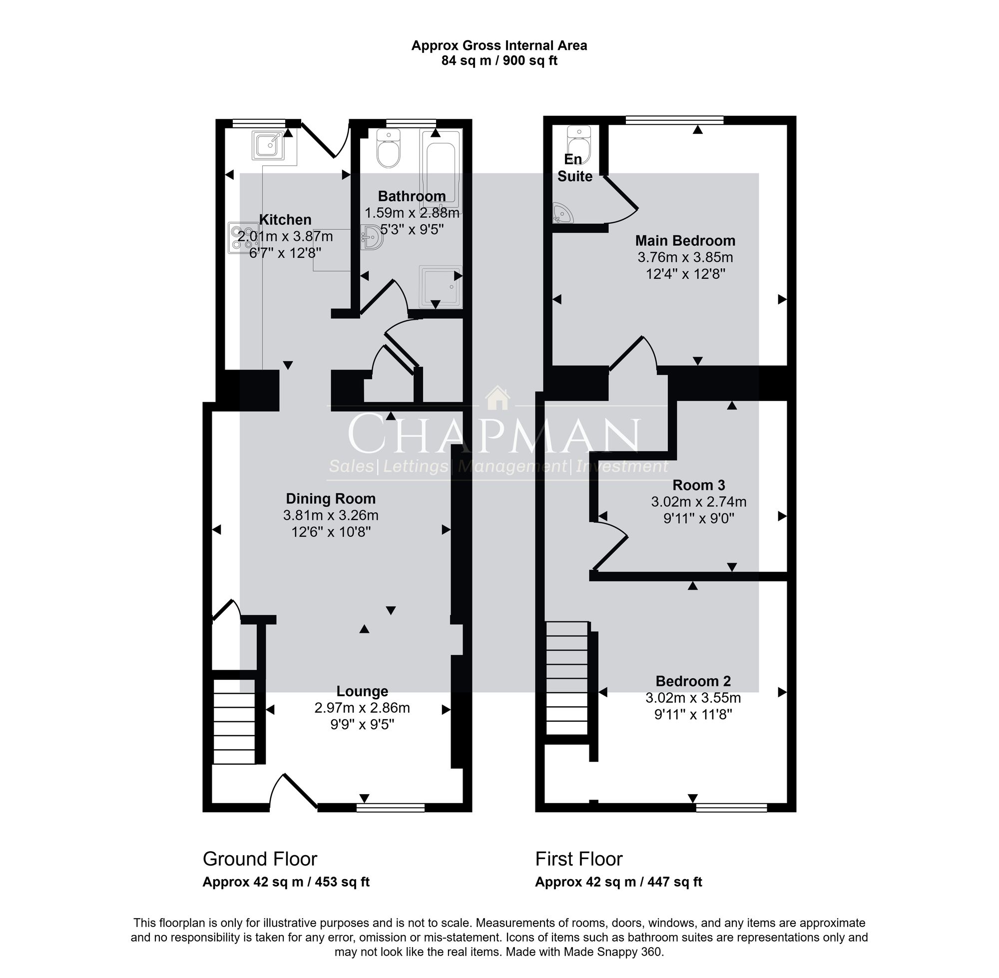 75 High Street, Porth floorplan