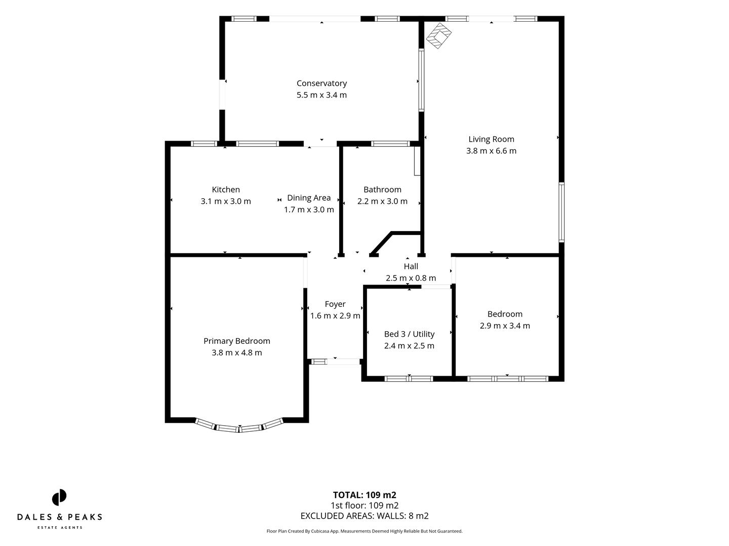 44, Thornbridge Crescent, Chesterfield floorplan