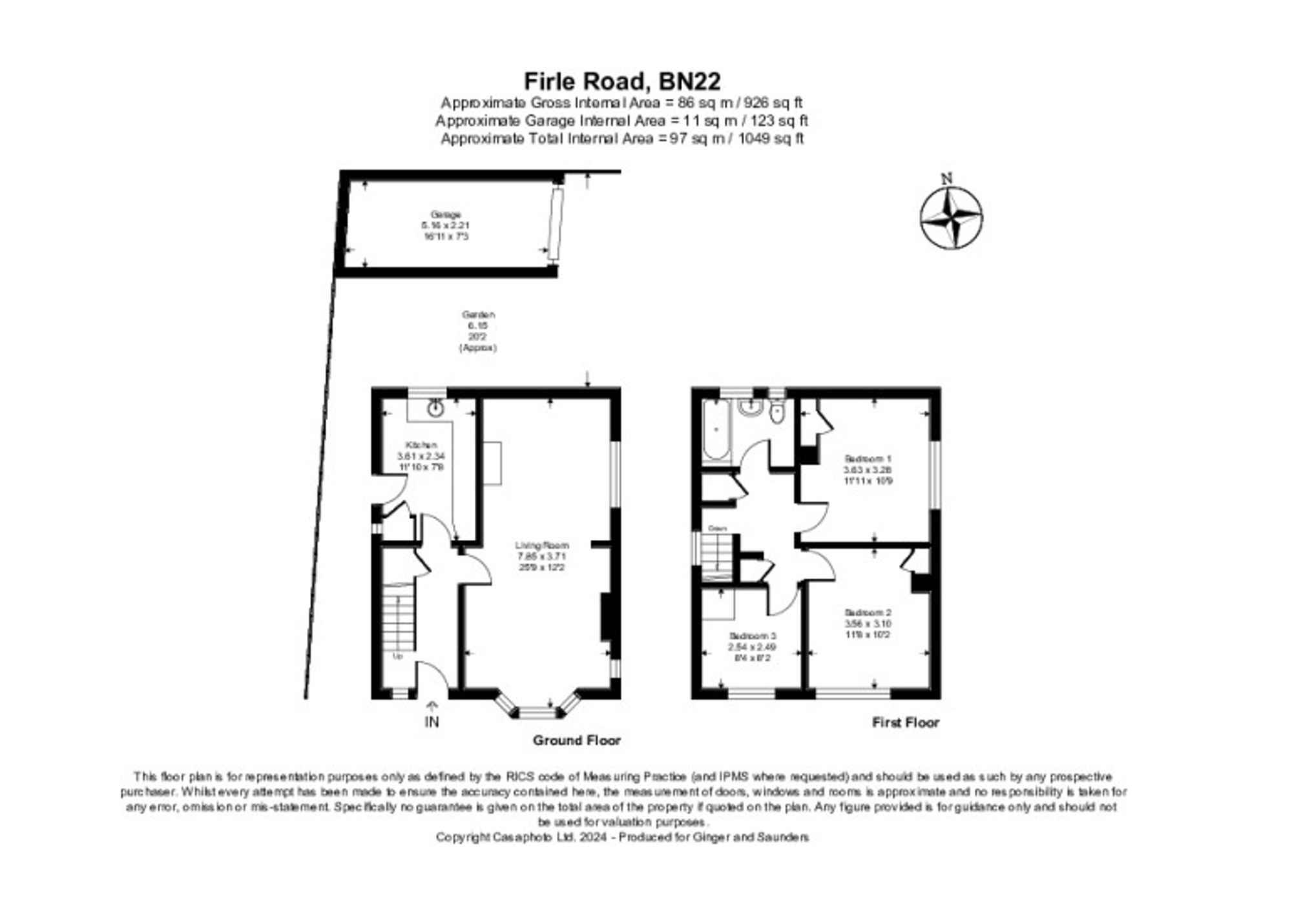 60, Firle Road, Eastbourne floorplan