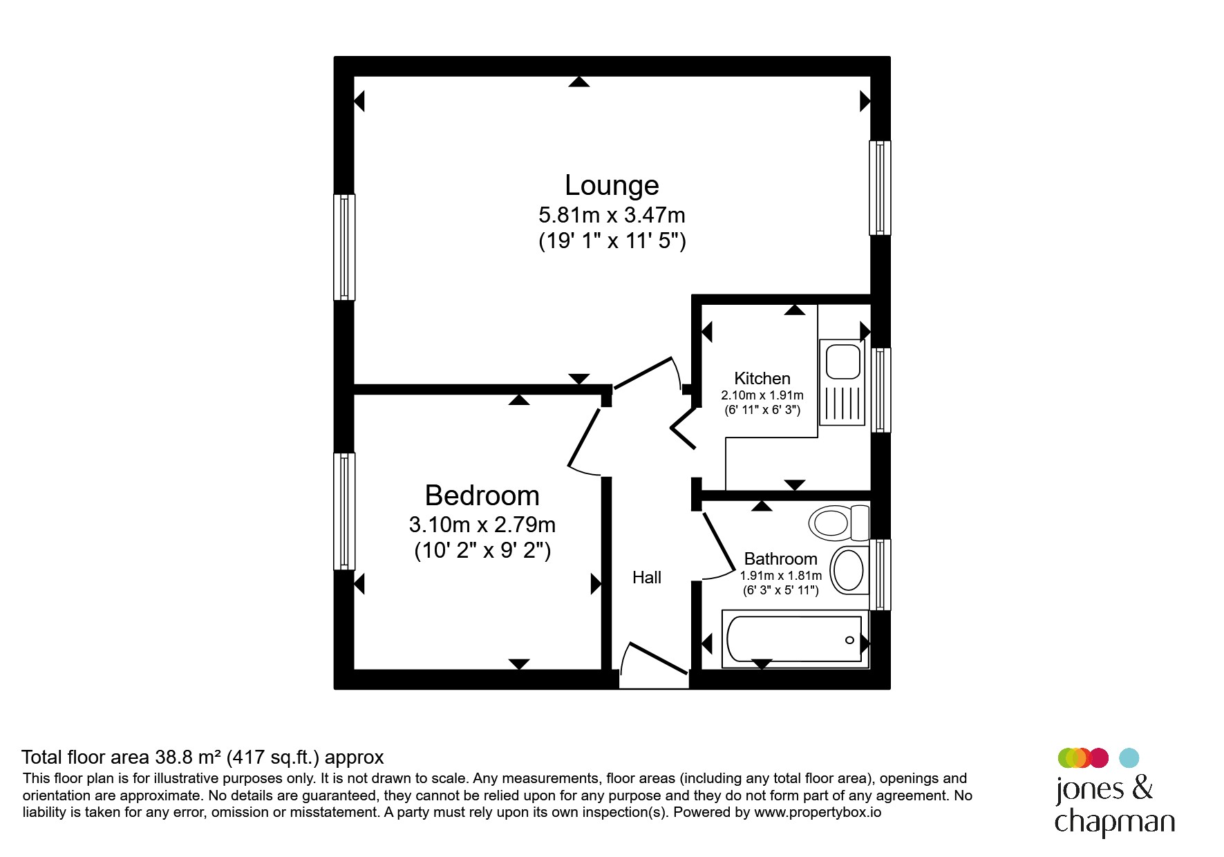 Flat 7, Rowson Court, Pickering Road, Wallasey floorplan