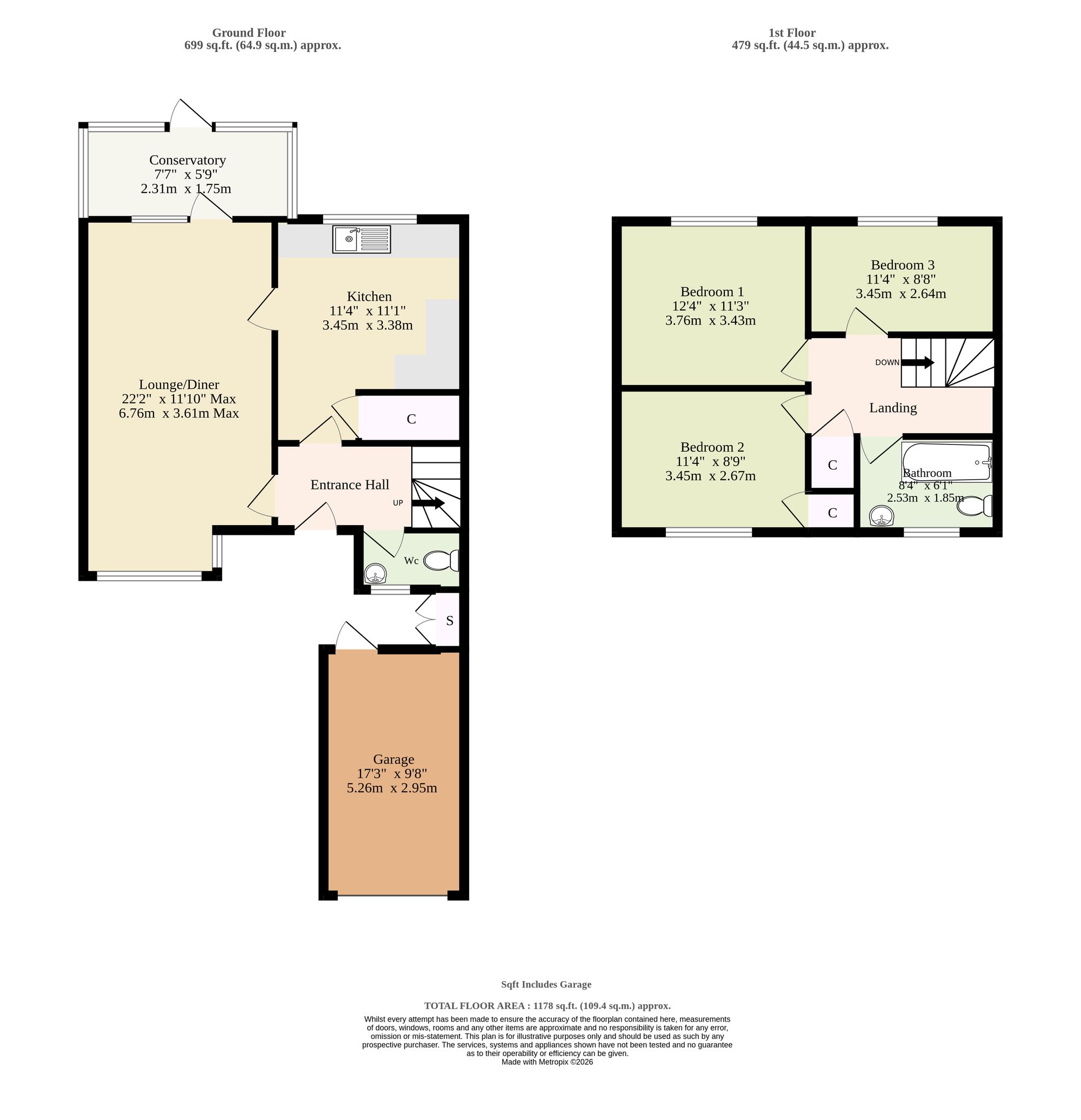 3 Holly Court, Swaffham floorplan