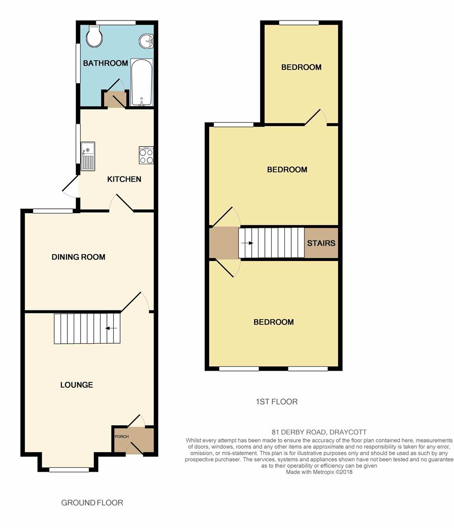 3 Bedrooms Semi-detached house for sale in Derby Road, Draycott, Derby DE72