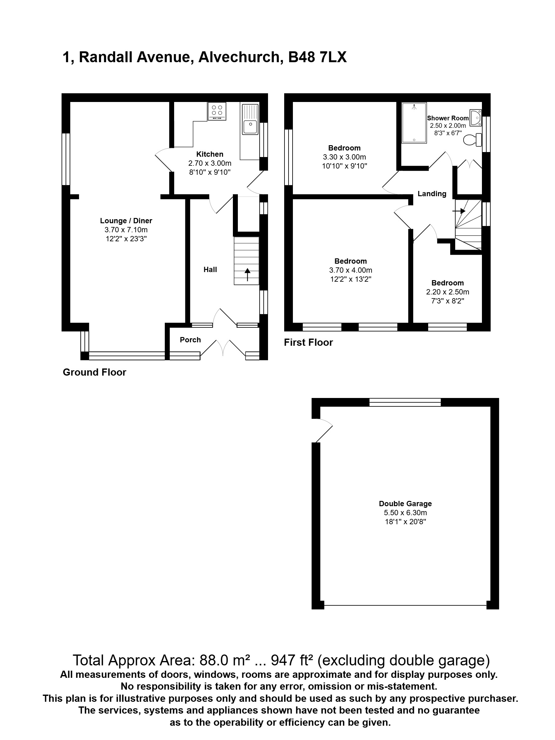 1, Randall Avenue, Birmingham floorplan