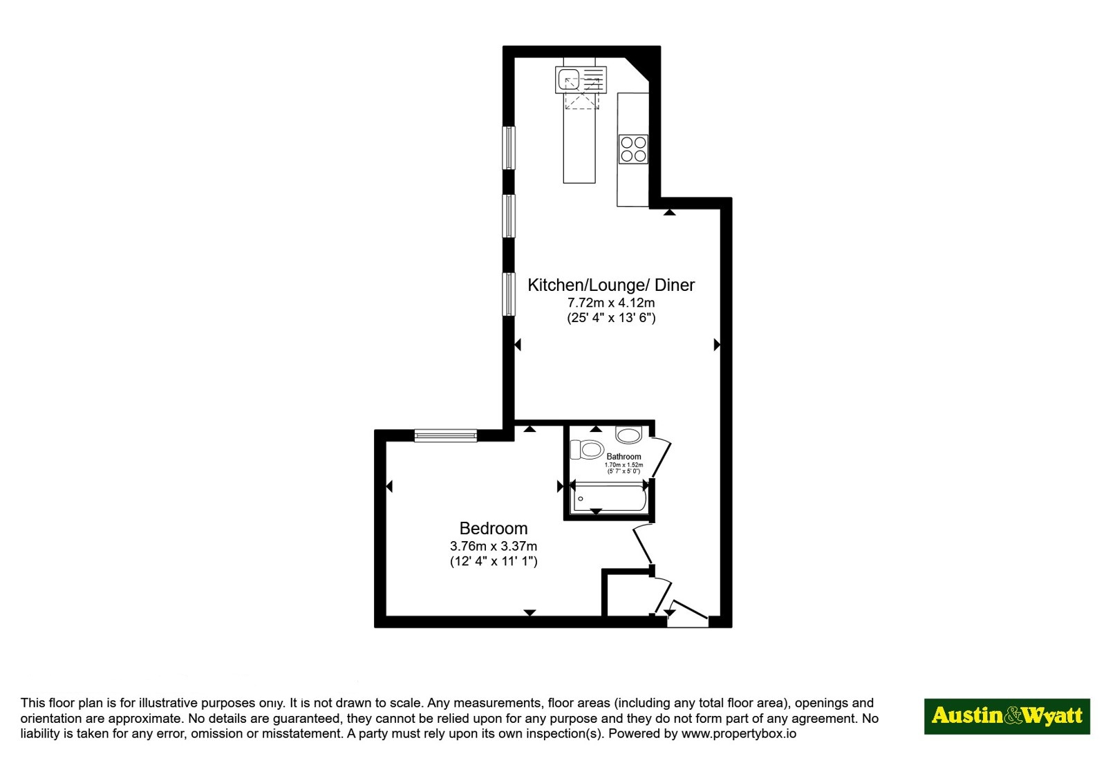 Flat 1, 20, Station Road, Lower Parkstone floorplan