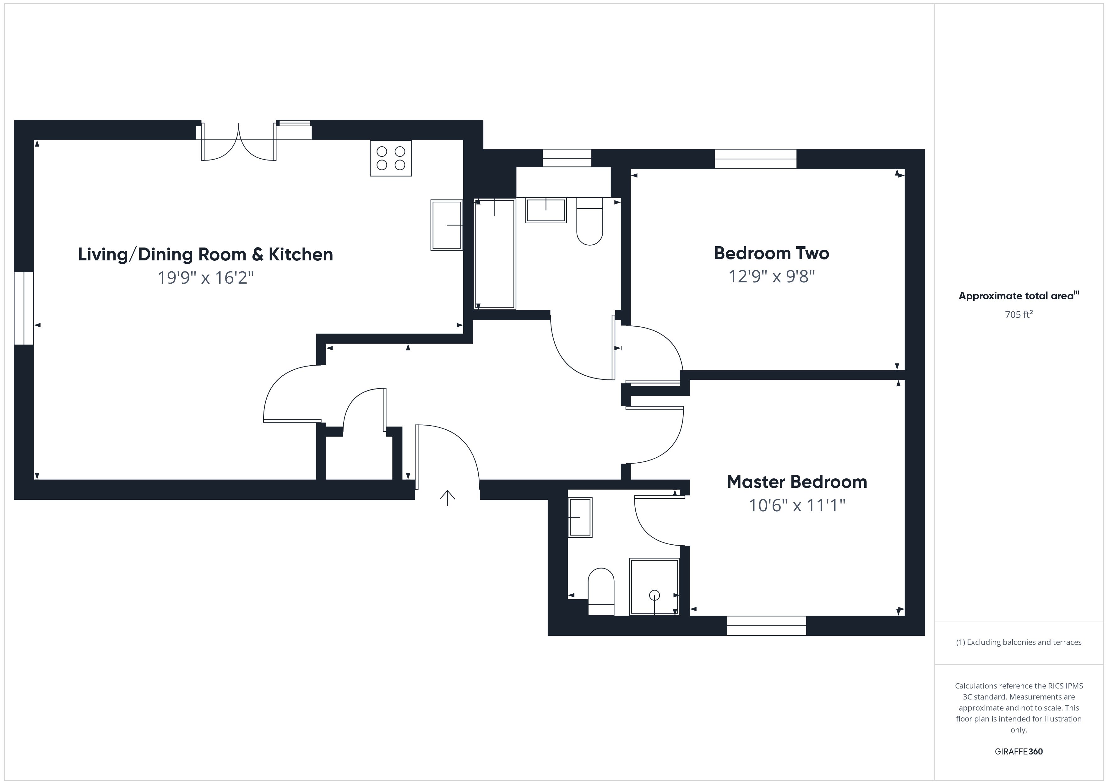 Flat 1, Bentley Court, 2, Skinner Drive, Wokingham floorplan