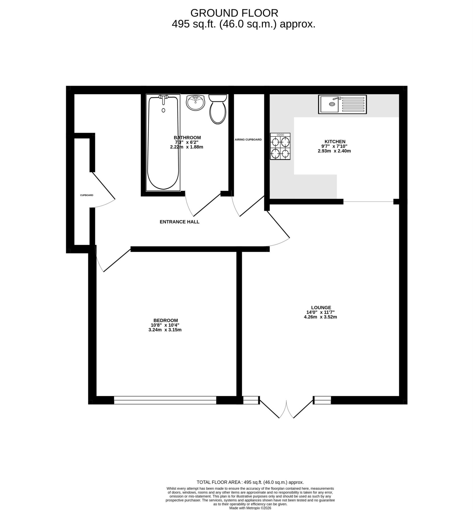 Flat 10, The Gables Ransom Close, Watford floorplan