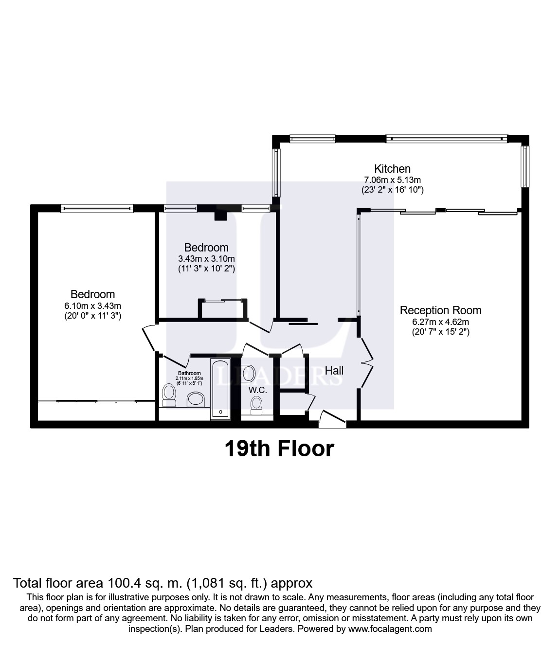 2 Bedrooms Flat to rent in Sussex, St Margarets Place, Brighton BN1