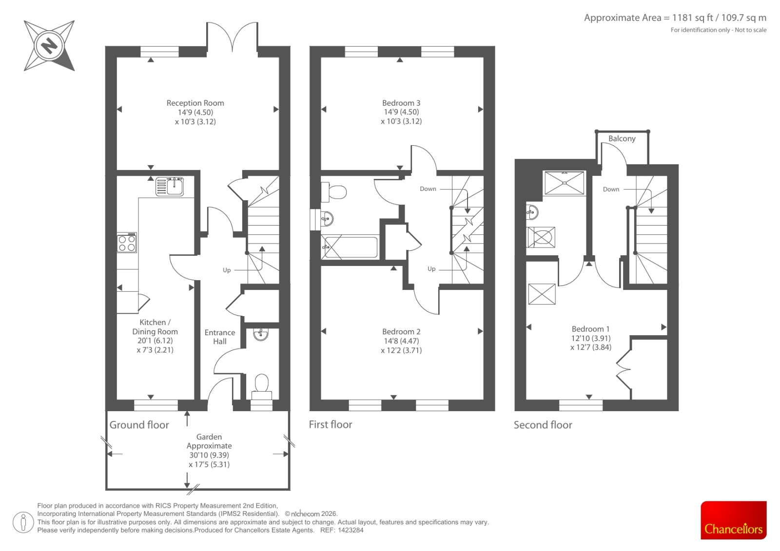 5, Clifton Close, Bicester floorplan