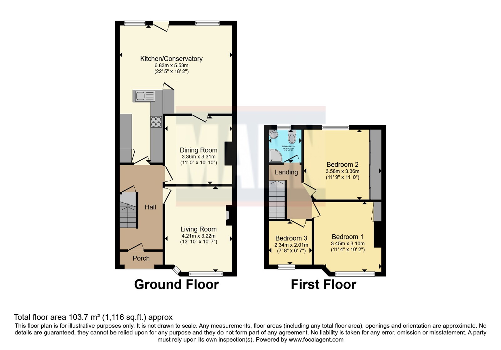 Tewkesbury Avenue, Elson floorplan