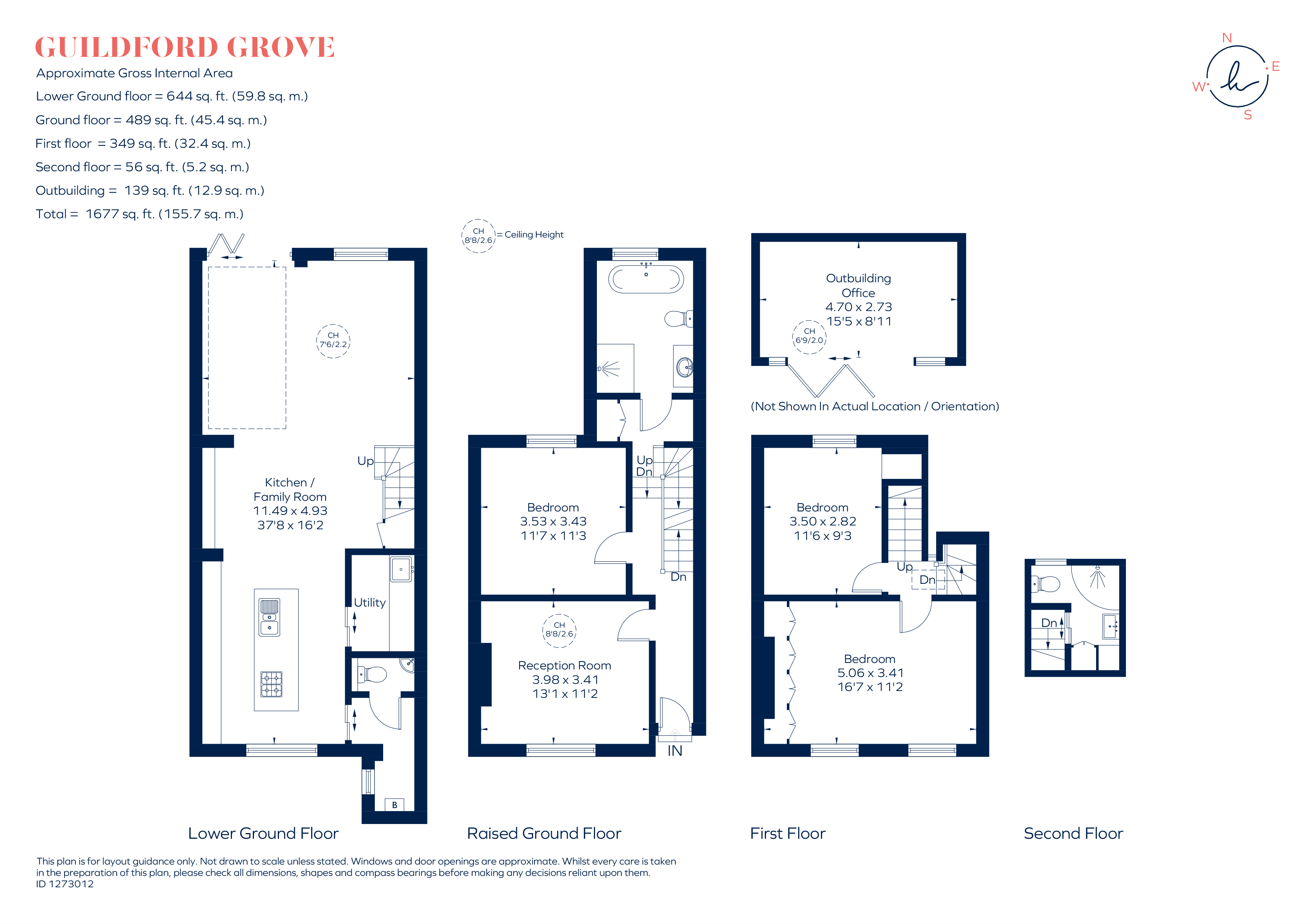 25, Guildford Grove, London floorplan